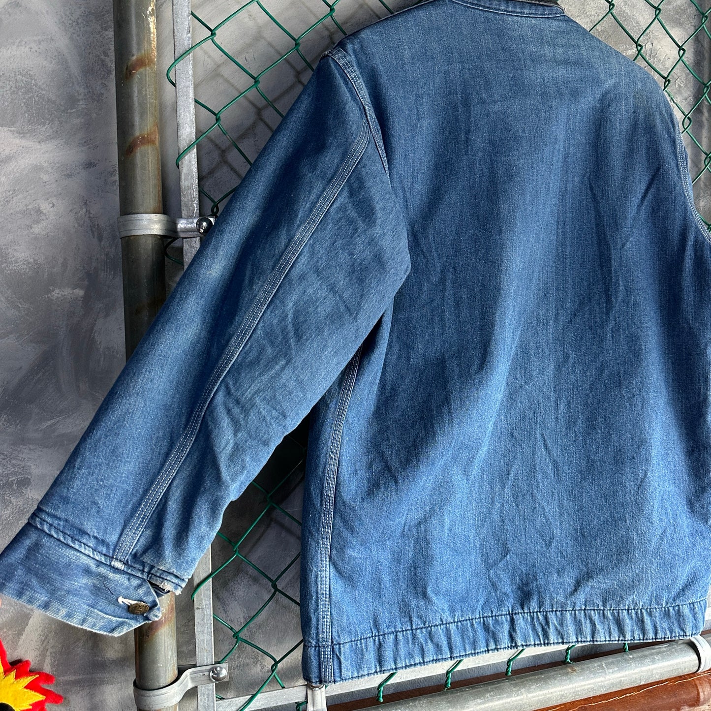 Chamarra Vintage Sears De Hombre Talla M de Color Azul Workwear Tipo Artic 70s Mezclilla