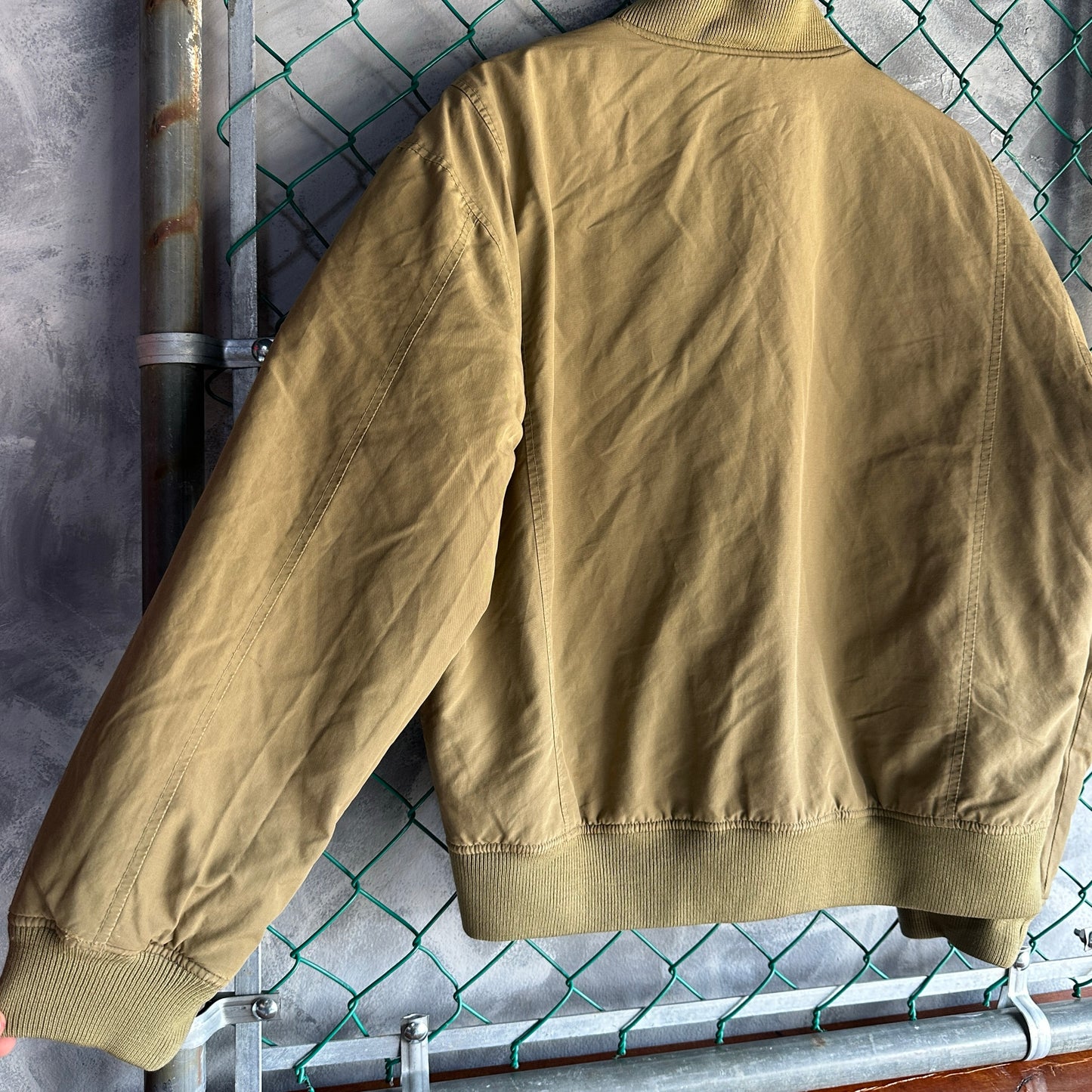 Chamarra Double Ralph Lauren Bomber Jacket De Hombre Talla L Color Verde Desvanecido