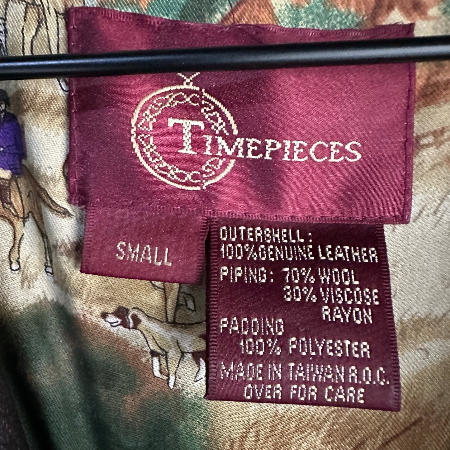 Chamarra de Cuero De Hombre Talla S Color Cafe Vintage Piel Genuina Corte Boxy TimePieces