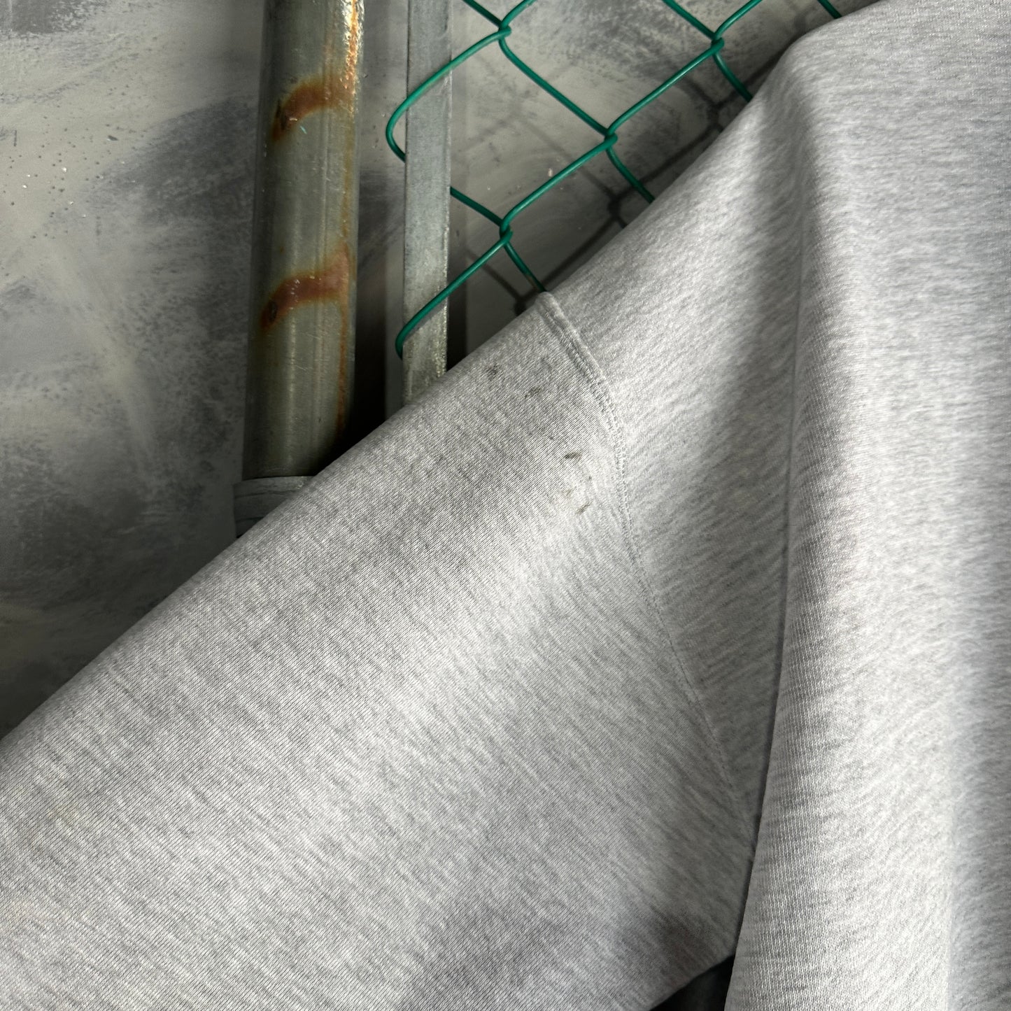Suéter de zíper vintage RUSSELL De Hombre Talla 2XL queda a XL color Gris 90s Zip Up