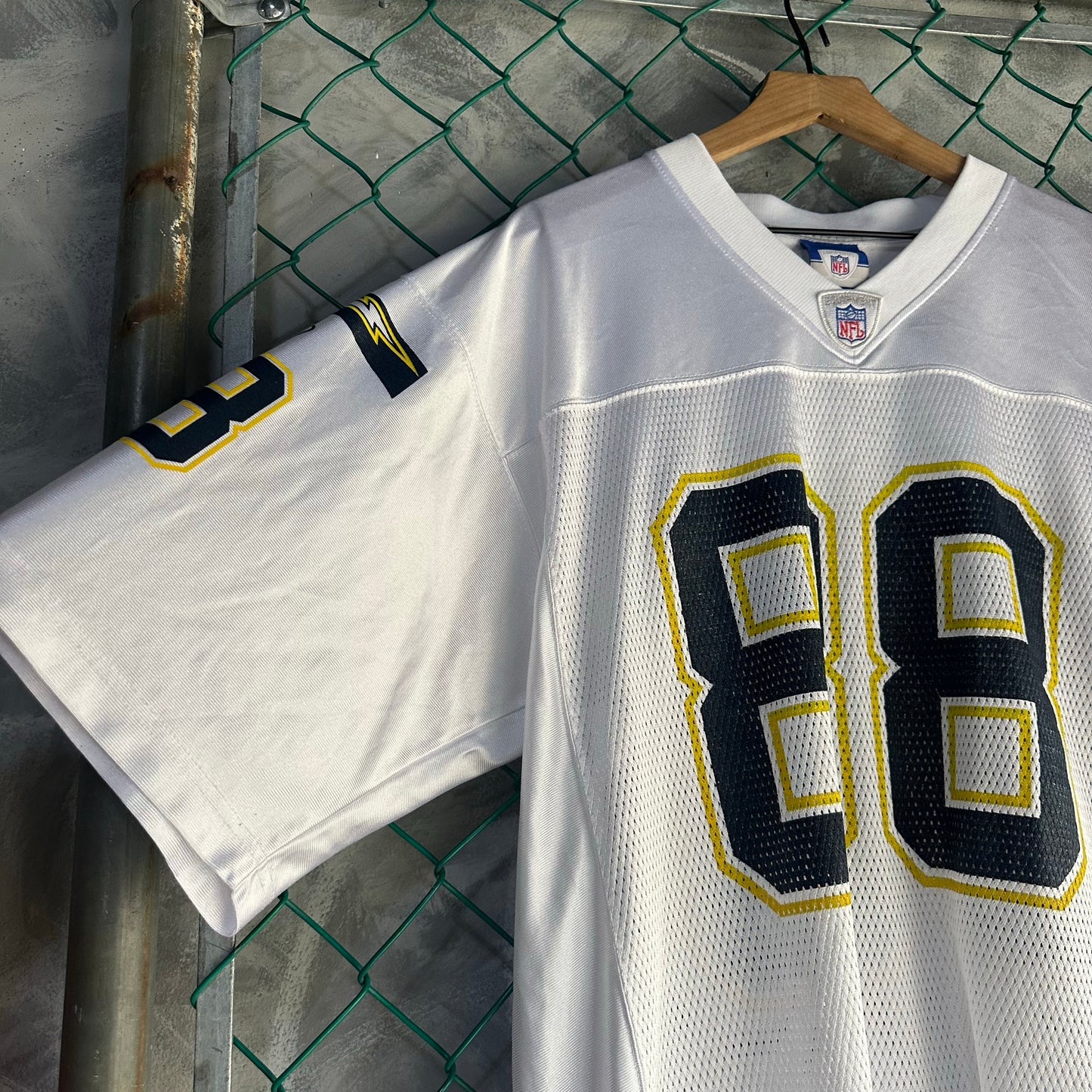 Jersey Vintage De San Diego Chargers De Hombre Talla L Color Blanco De la Marca Reebok Parker 88
