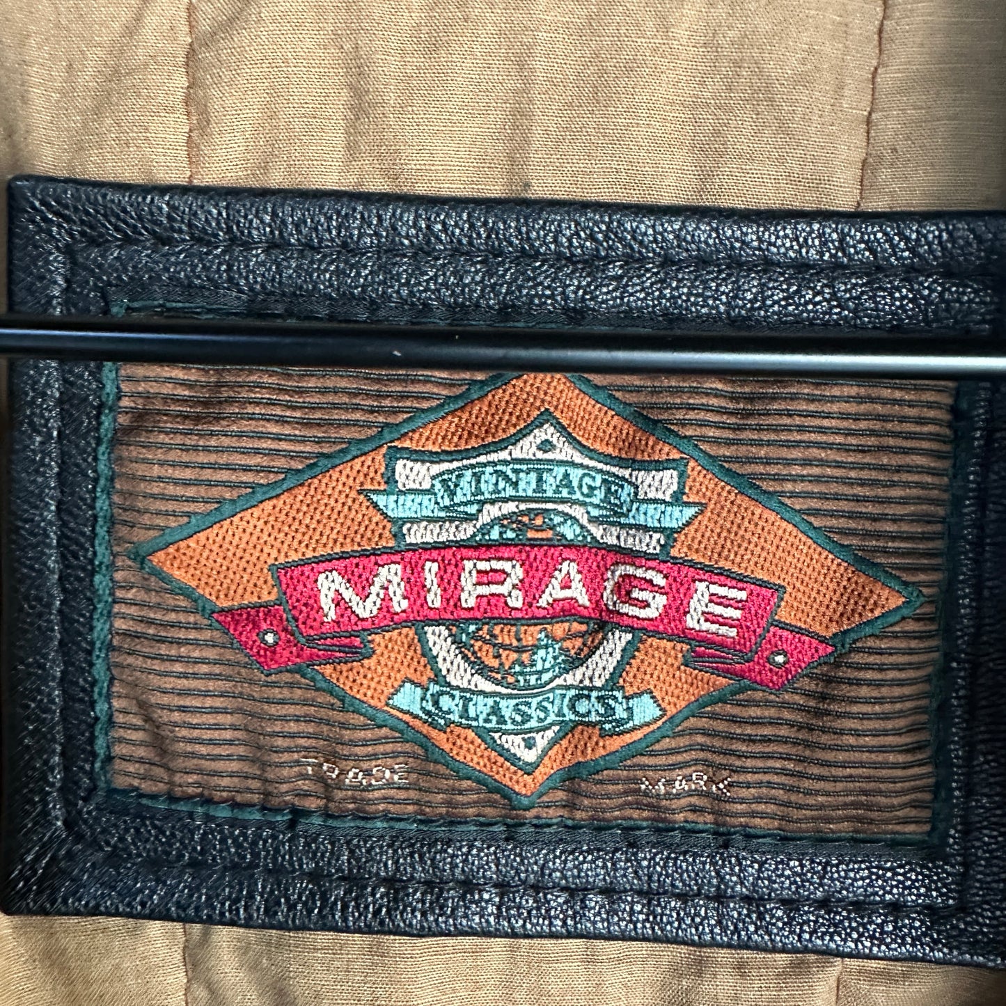 Chamarra De Cuero Vintage Mirage De Hombre Talla L Color Negro Piel Geniuna