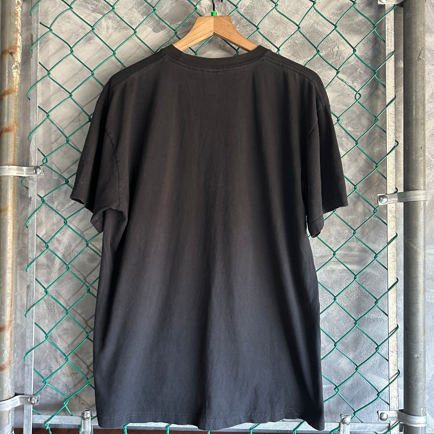 Camisa Fox De Hombre Talla XL Color Negro Desvanecido Y2K Biker Manga Corta
