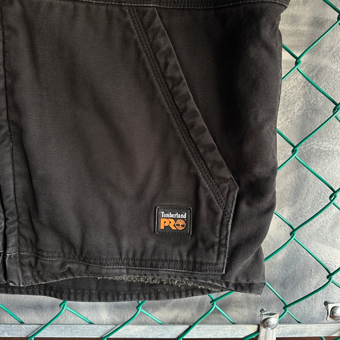 Chaleco Timberland De Hombre Talla L Color Negro Con Forro de Peluche Estilo Carhartt de Trabajo