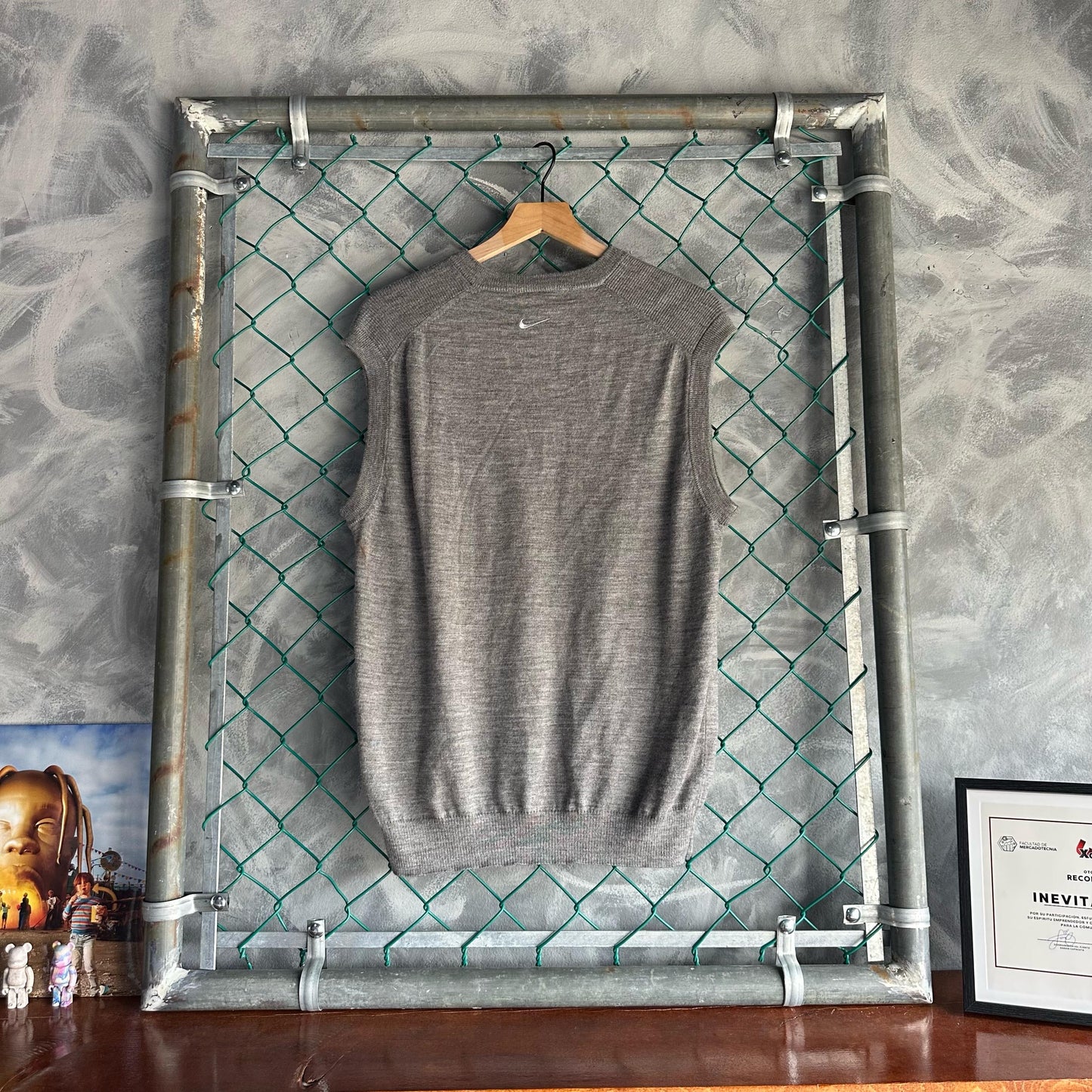 Chaleco Nike De Hombre Talla L Color Gris Ligero De Tela Veraniego