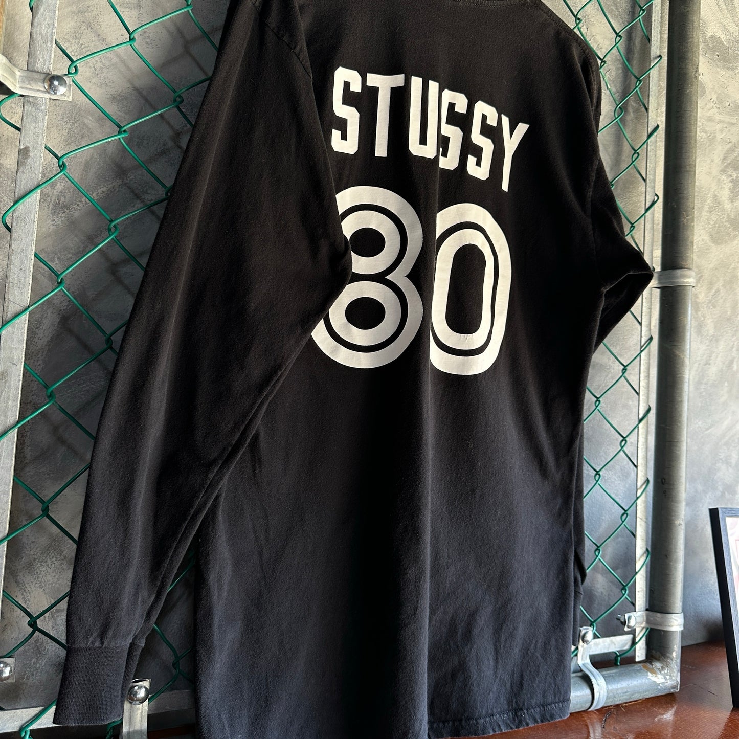Camisa Stussy De Hombre Talla L Color Negro Manga Larga