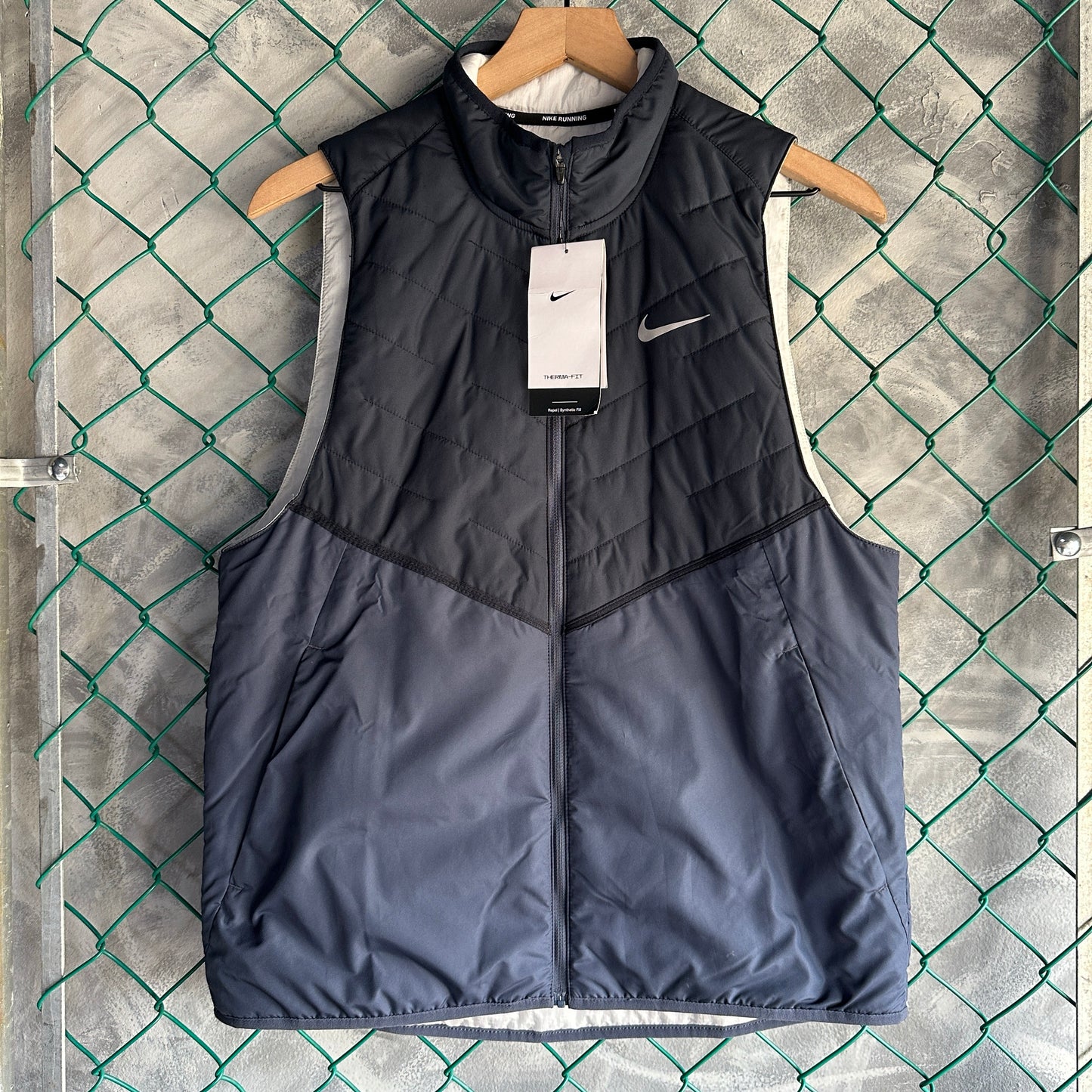 Chaleco Nike De Hombre Talla M Color Azul Therma Fit Nuevo Con Etiquetas