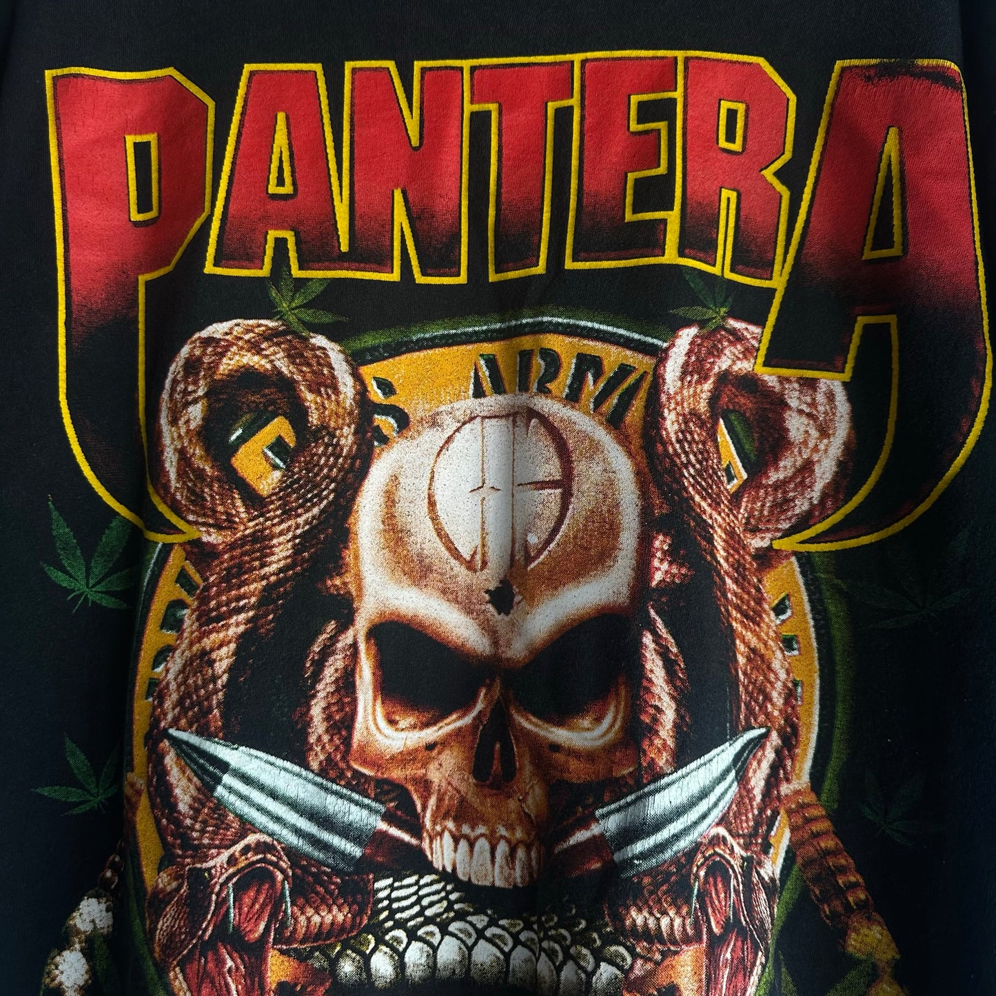 Camisa Vintage Rock Revolución De Pantera De Hombre Talla XL Color Negro Big Print