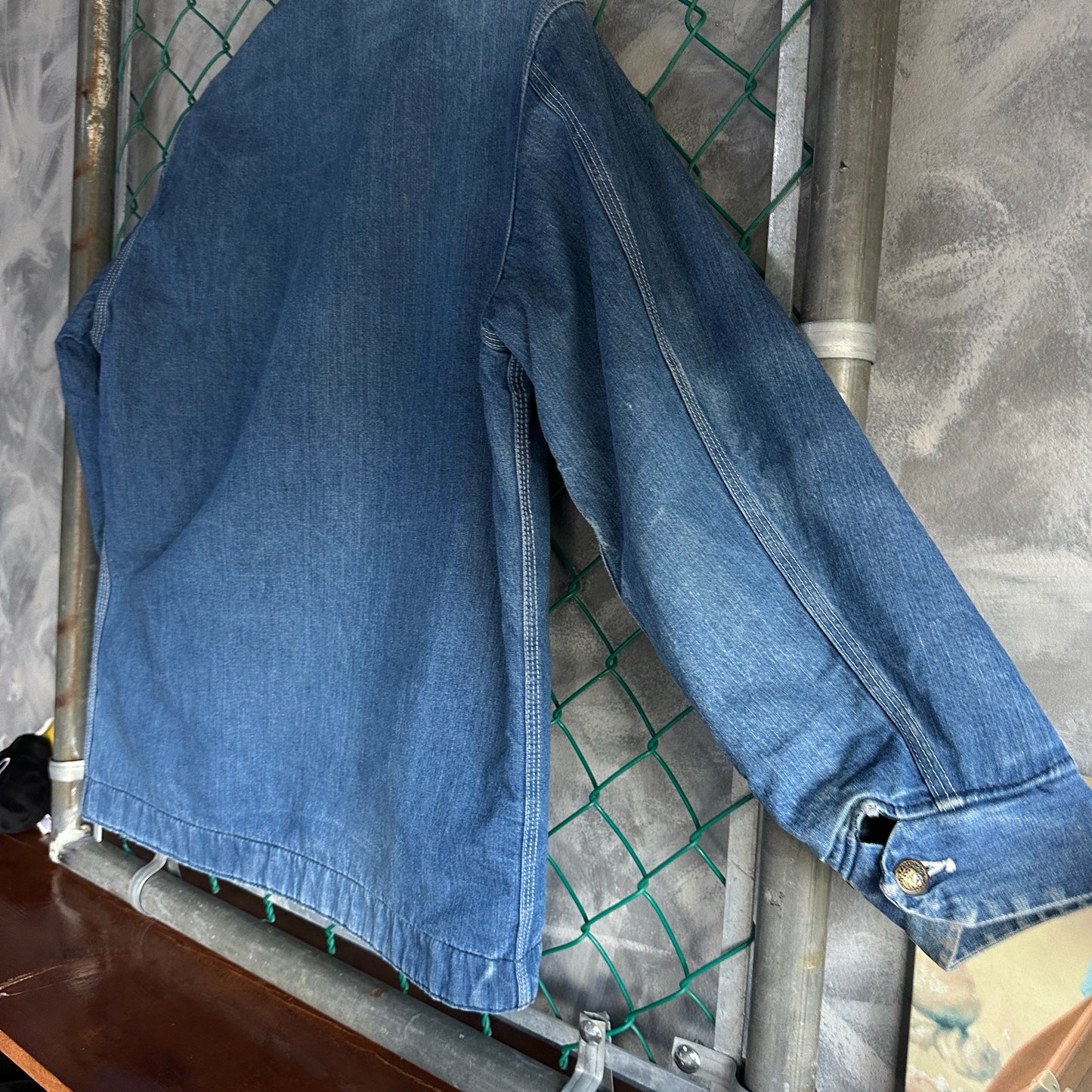Chamarra Vintage Sears De Hombre Talla M de Color Azul Workwear Tipo Artic 70s Mezclilla