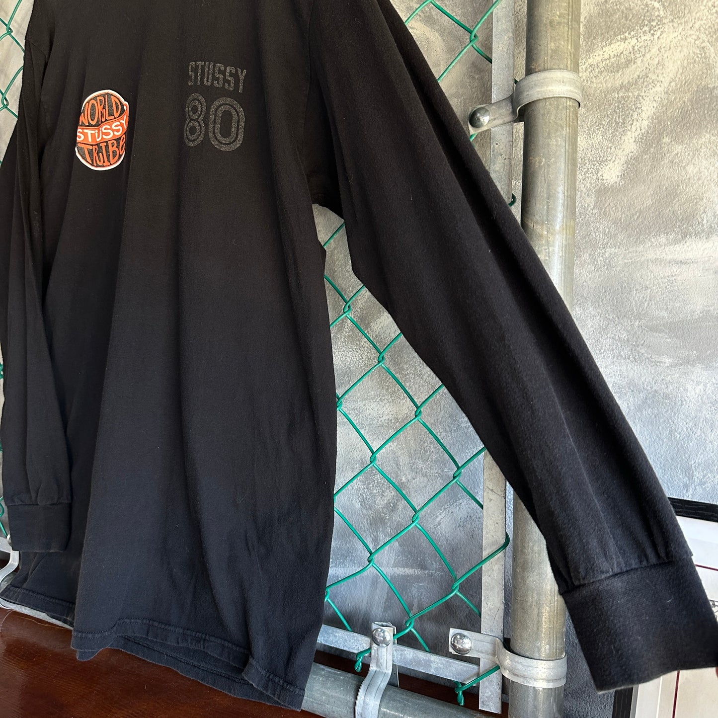 Camisa Stussy De Hombre Talla L Color Negro Manga Larga