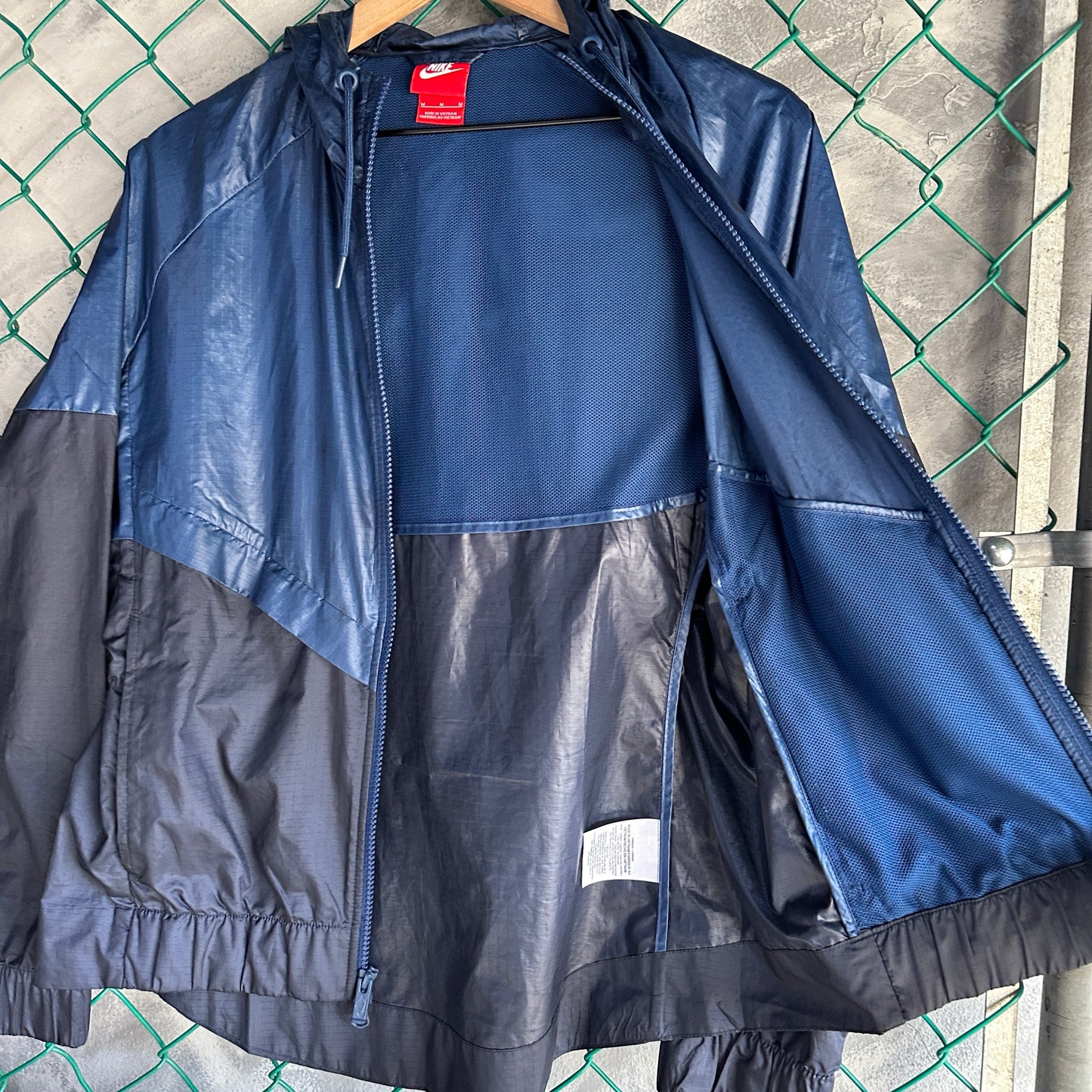 Chamarra Nike De Mujer Talla M Color Azul Rompevientos Deportiva Correr