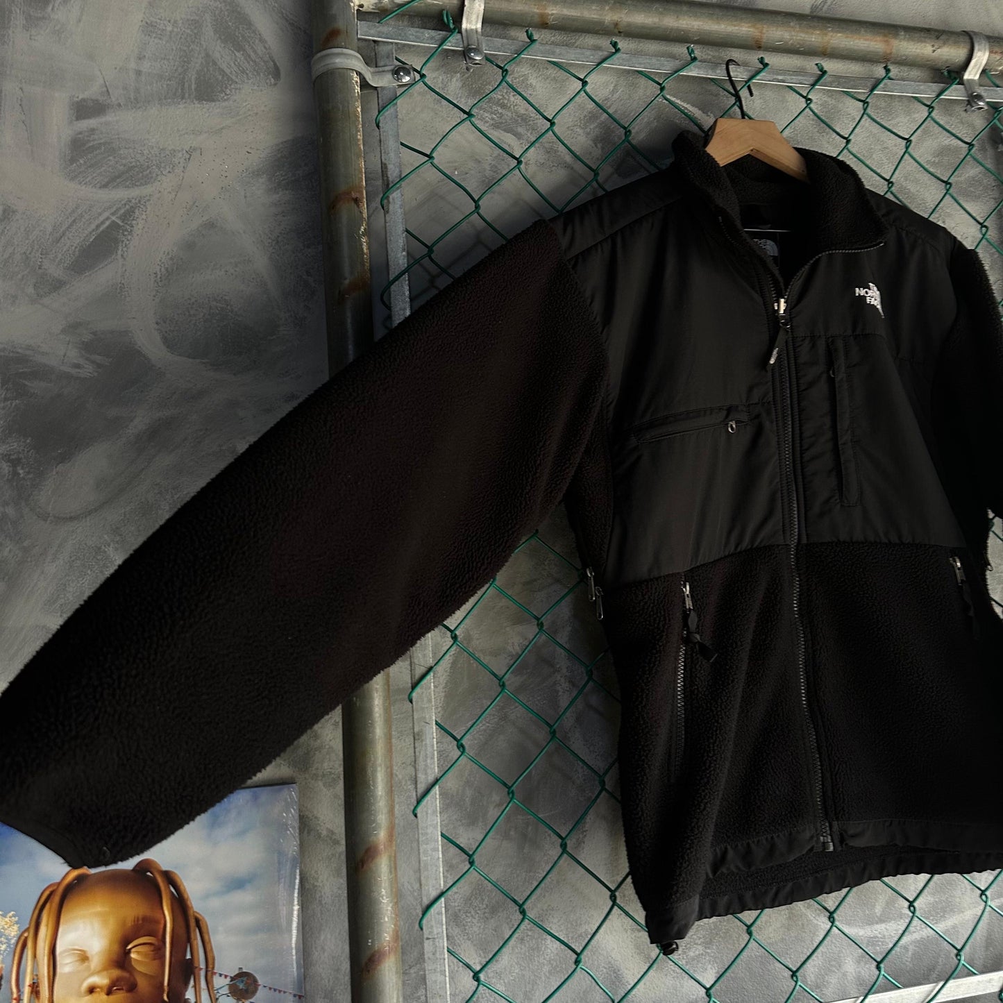 Chamarra North Face De Hombre Talla S Color Negro PolarTec Sin detalles con ziper y sin gorro TNF