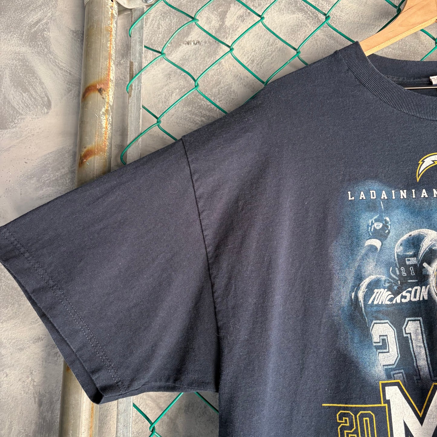 Playera Reebook Para Hombre Talla XL Color Azul Marino Ladainian Tomlinson MVP Jugador de Chargers NFL