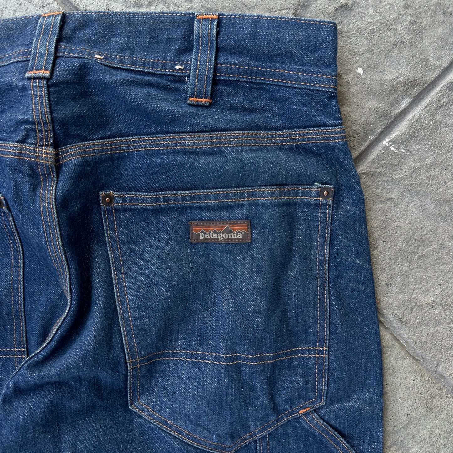 Pantalon Patagonia De Hombre Talla 31 Queda (32x32) Color Azul Doble Rodilla Carpintero Vintage