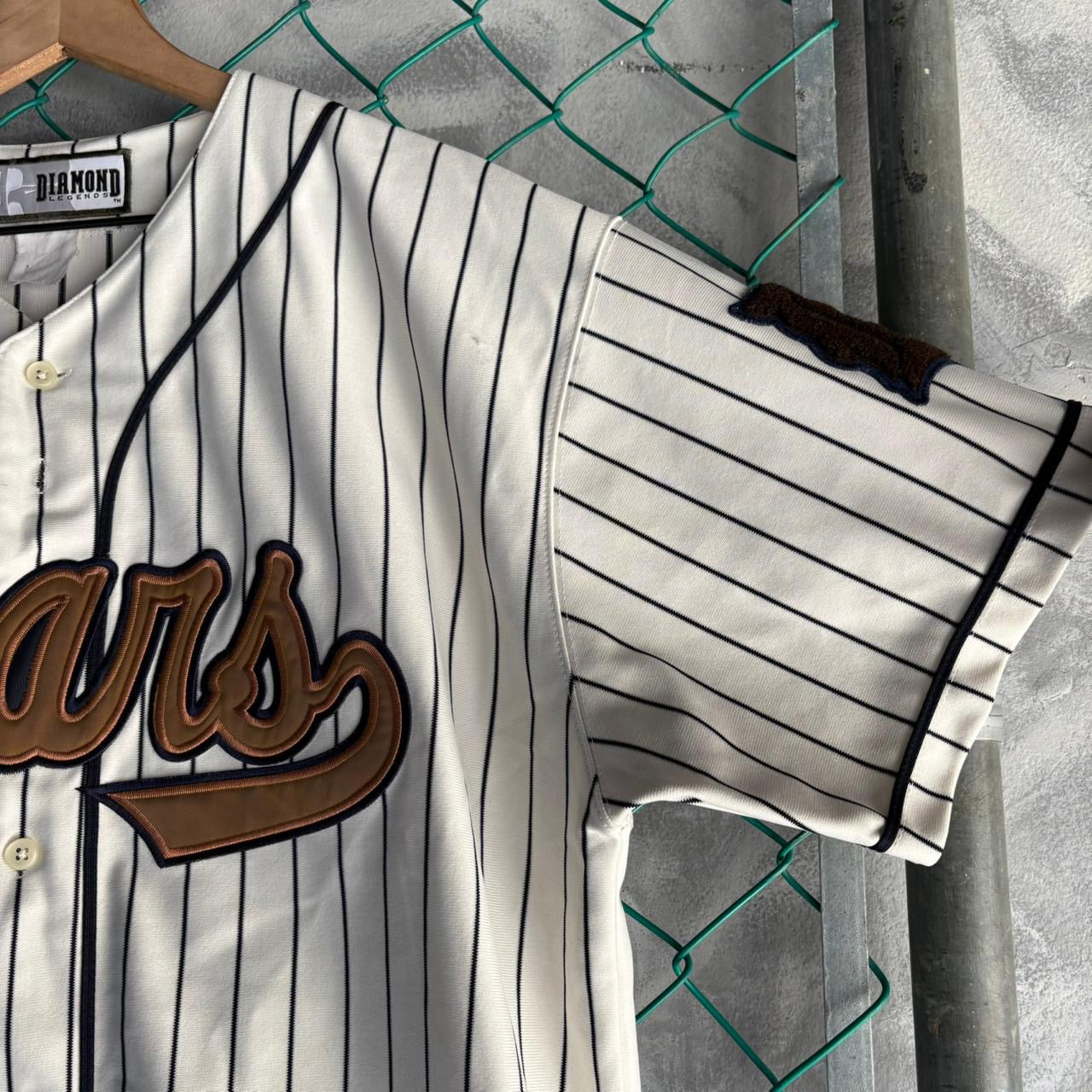 Jersey De Doosan Bears Larsen #18 Larsen Russell De Hombre Talla 52 Color Blanco De Rayas Beisbol Ligas Menores