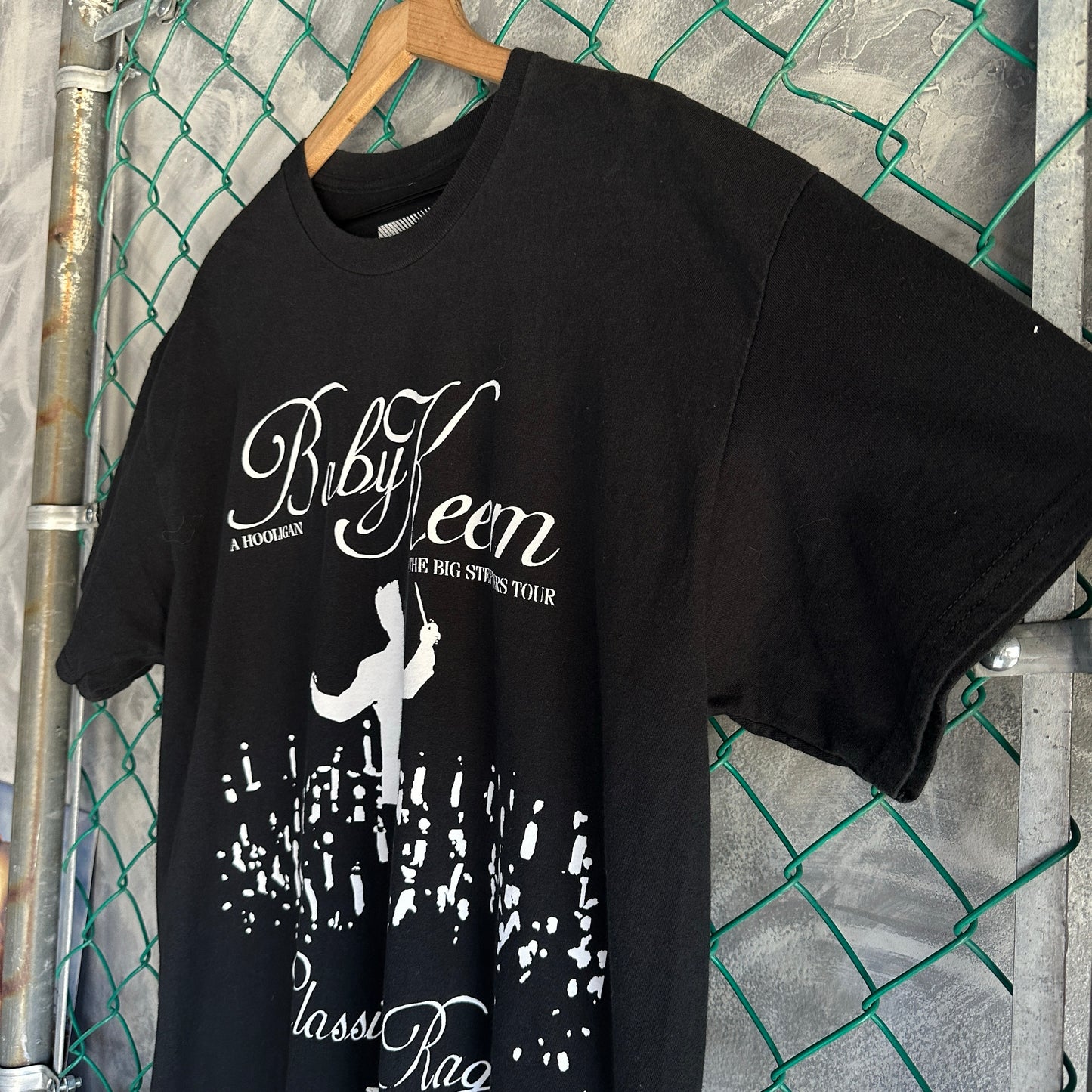 Camisa Baby Keem De Hombre Talla L Color Negro Rap tee Original Big Stepers Tour