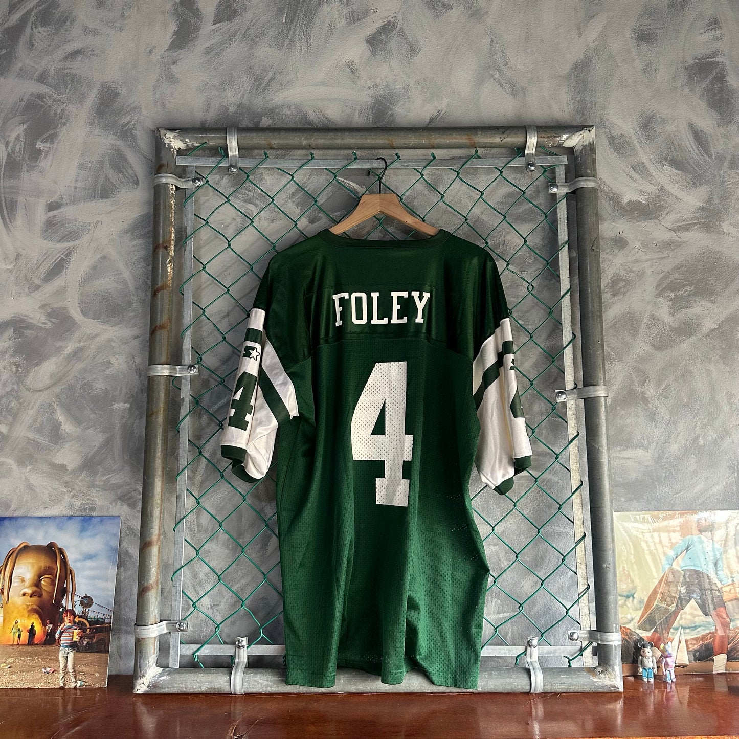 Jersey Vintage New York Jets De Hombre Talla Xl Color Verde Foley #4 NFL Futbol Americano