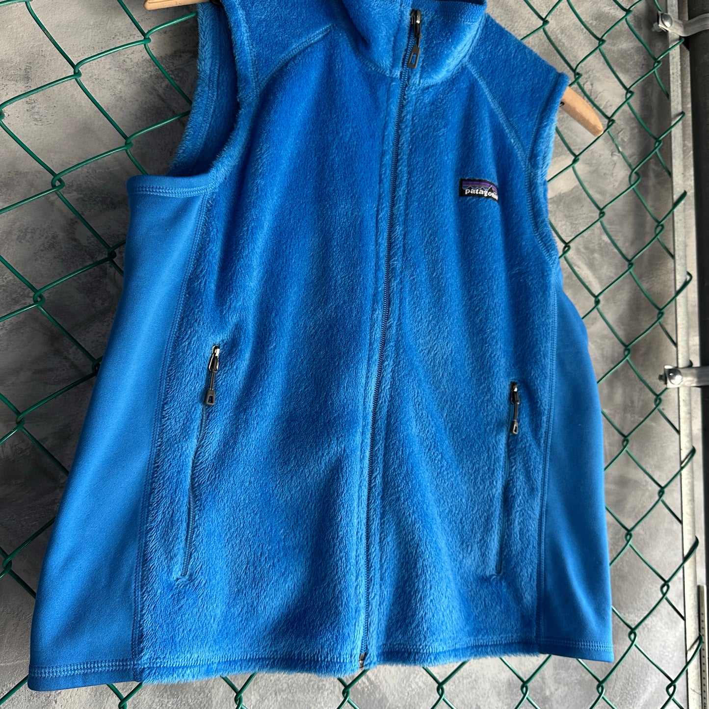 Chaleco Patagonia De mujer Talla M Color Azul De Peluche Polartec Hiking Alpinismo Senderismo