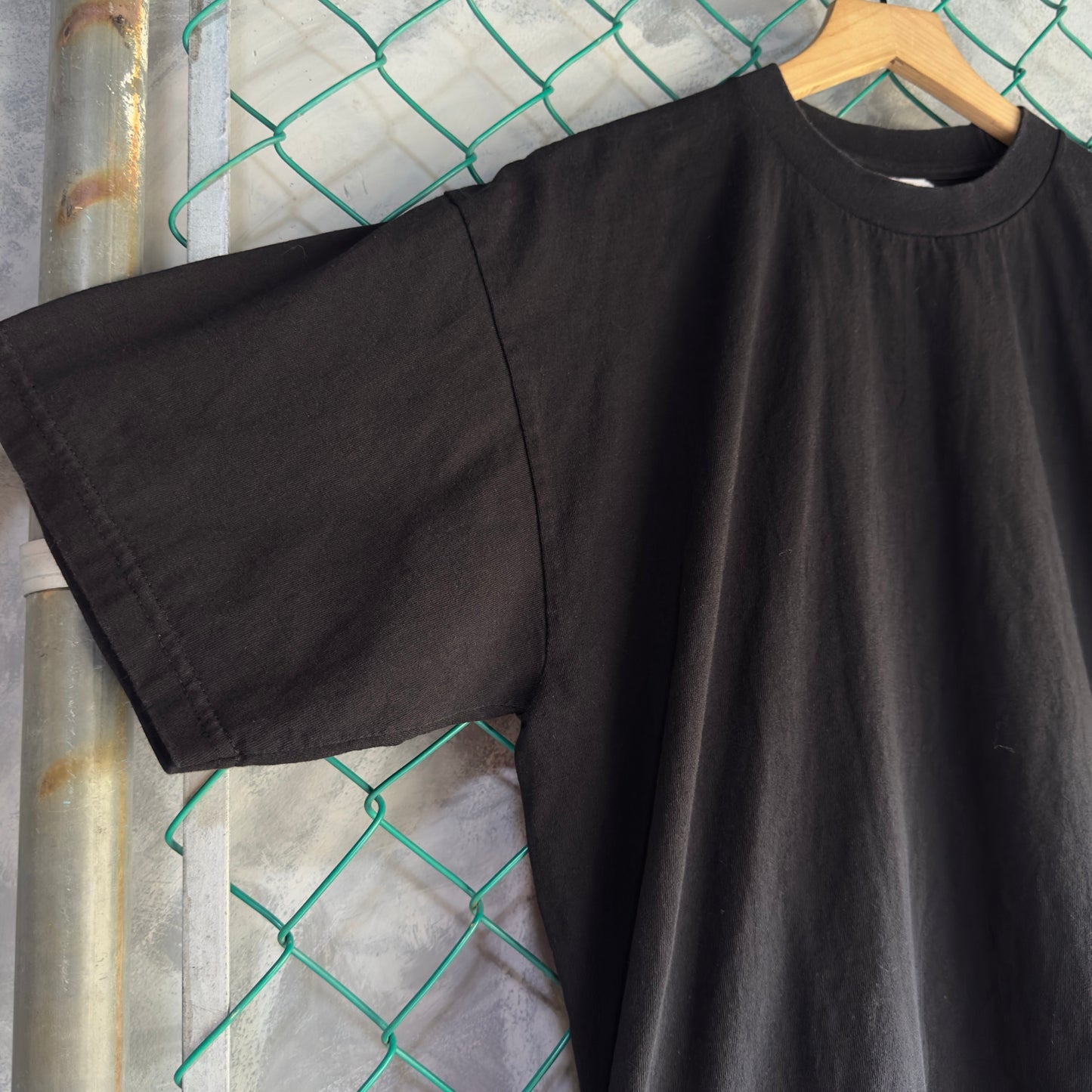 Camisa Pro Club De Hombre Talla XL Color Negra Minimalista Basica Tela Gruesa