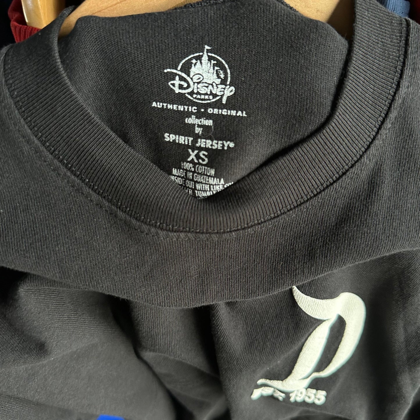 Camisa Spirit de DisneyLand De Hombre Talla S Color Negro Sin Detalles De Manga Larga