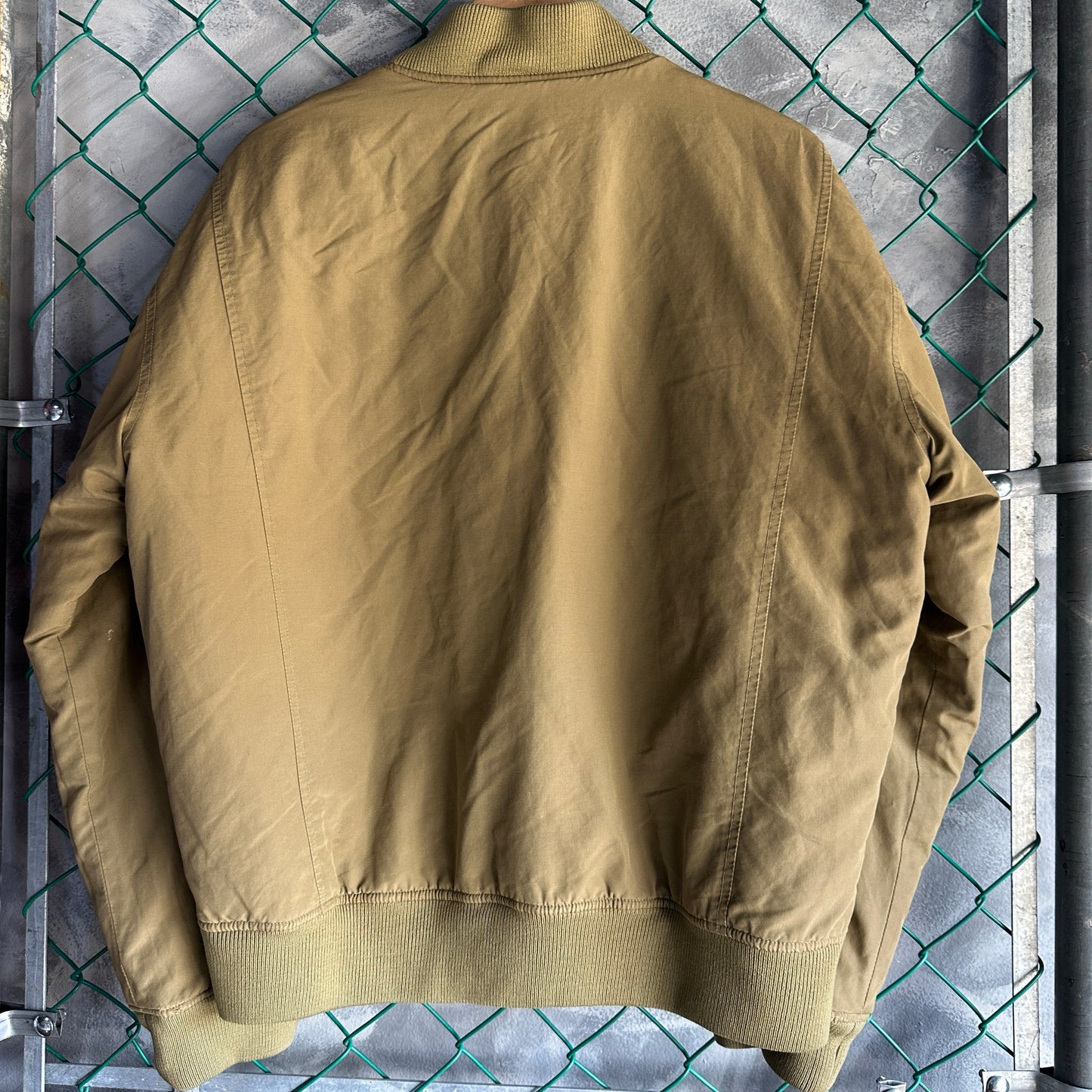 Chamarra Double Ralph Lauren Bomber Jacket De Hombre Talla L Color Verde Desvanecido