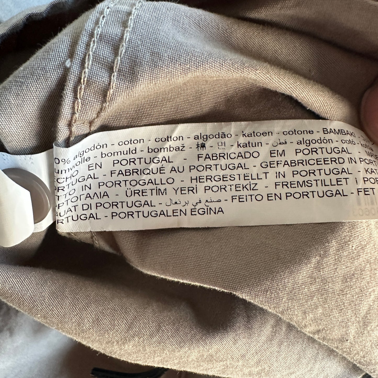 Camisa Zara De Hombre Talla M Color Crema Beige Boxy Fit