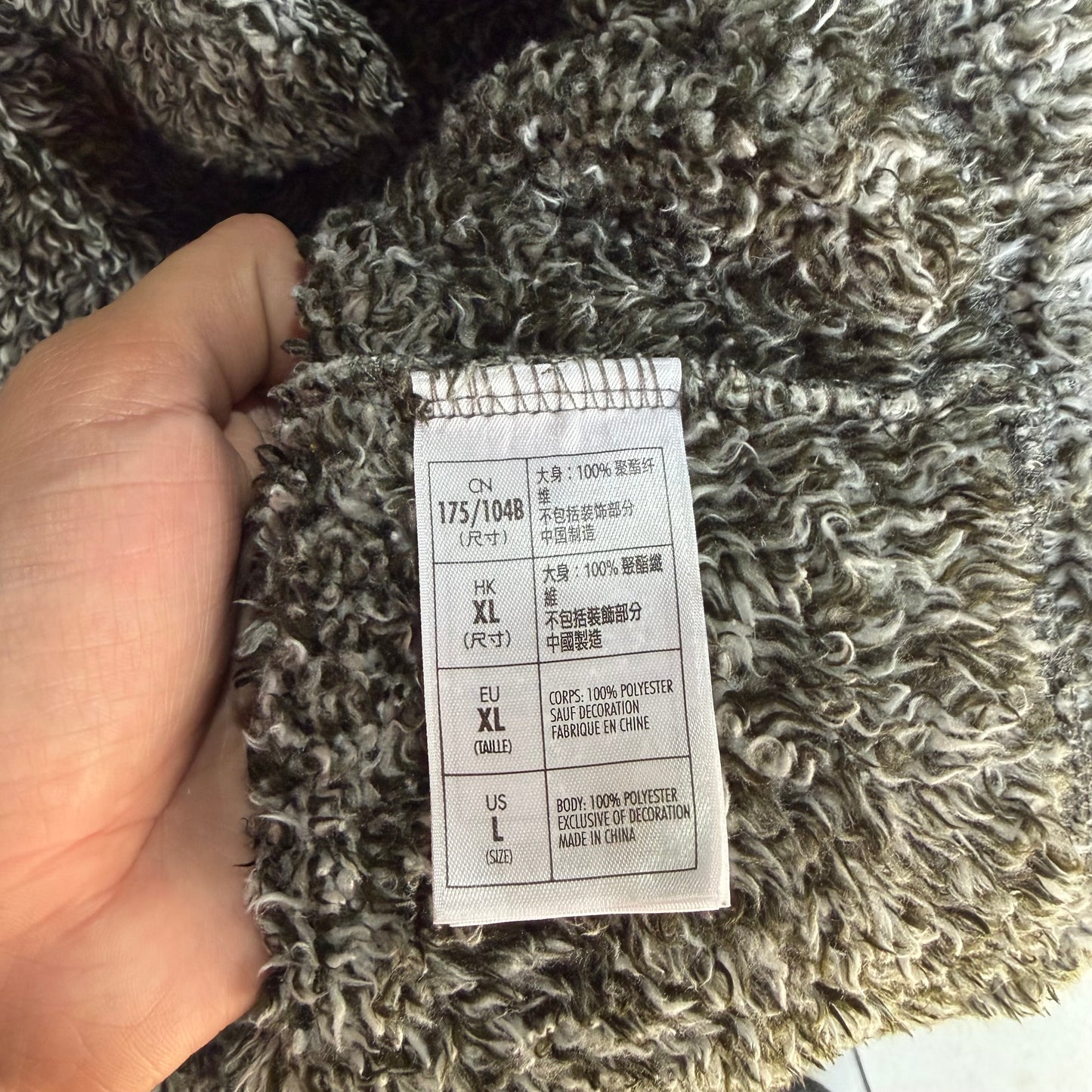 Sueter De Ziper De Disney De Mujer Talla L Color Gris Sherpa Dysneyland