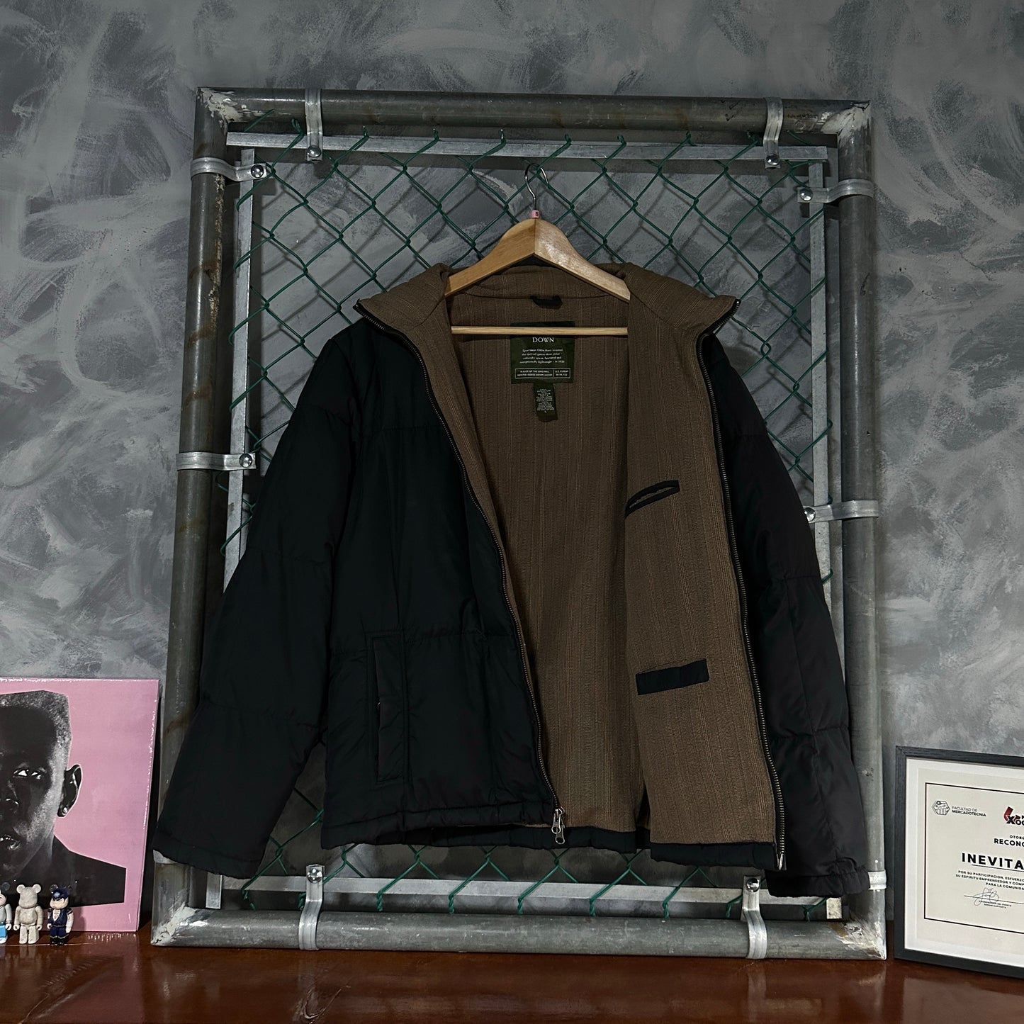Chamarra Puffer Eddie Bauer De Hombre Talla L Color Negro Con Forro Pluma Pluma de Ganso