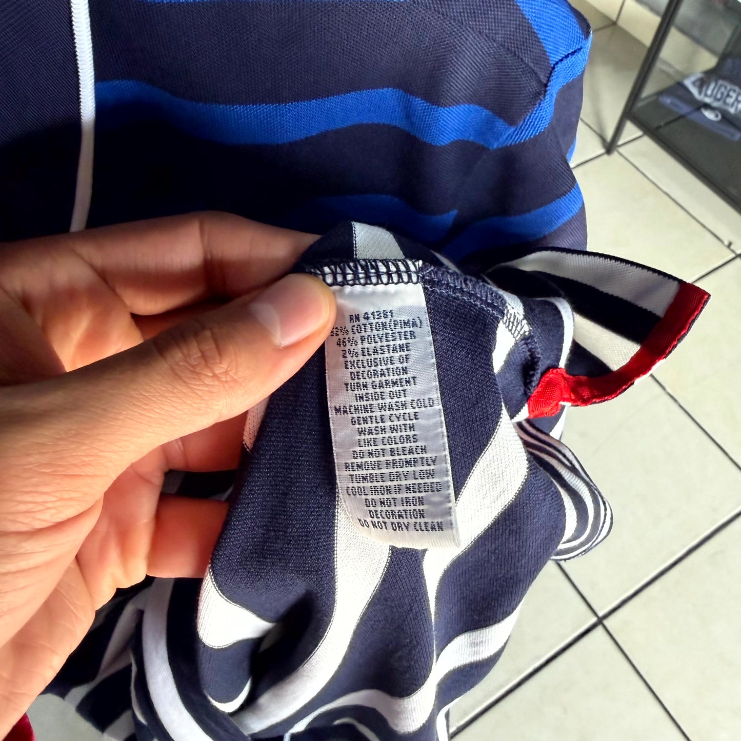 Camisa Polo Ralph Lauren De Hombre Talla XL Color Azul De Rayas De Golf Ryder Cup USA