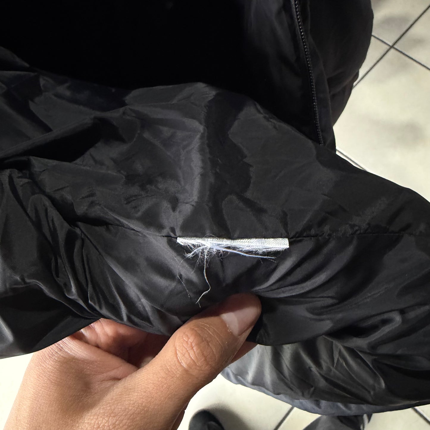 Chamarra Puffer Alexander McQueen MCQ De Hombre Talla M Color Negro