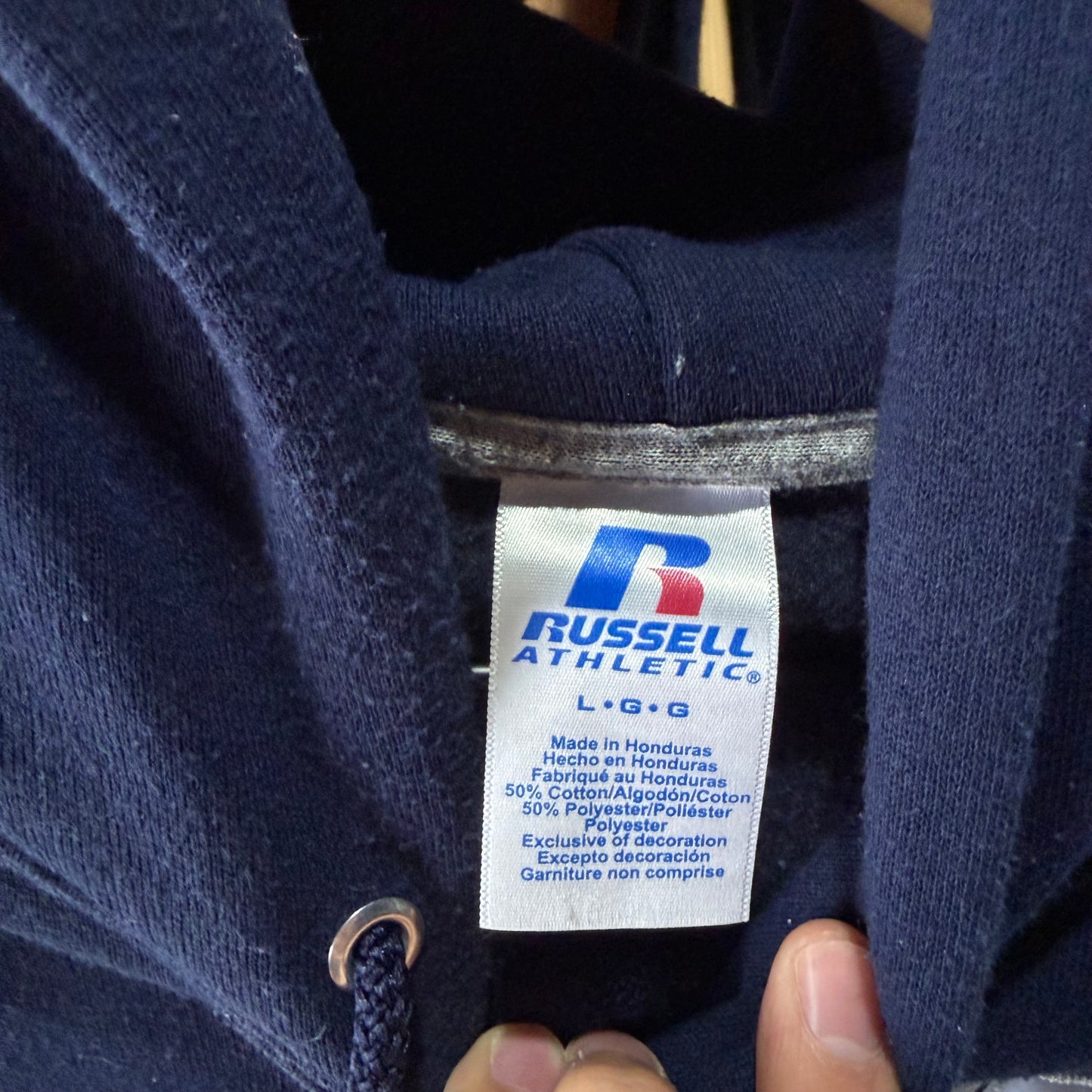 Hoodie Western Washington University Russell Atletic De Hombre Talla L Color Azul