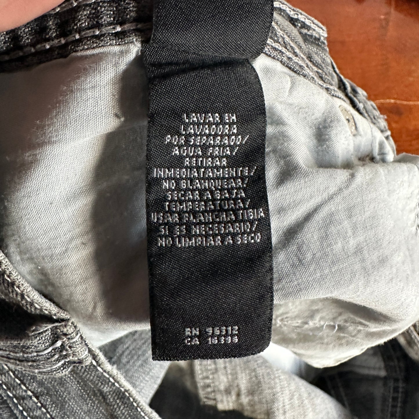 Pantalon Y2K Enyce De Hombre Talla 36 Color Gris Baggy