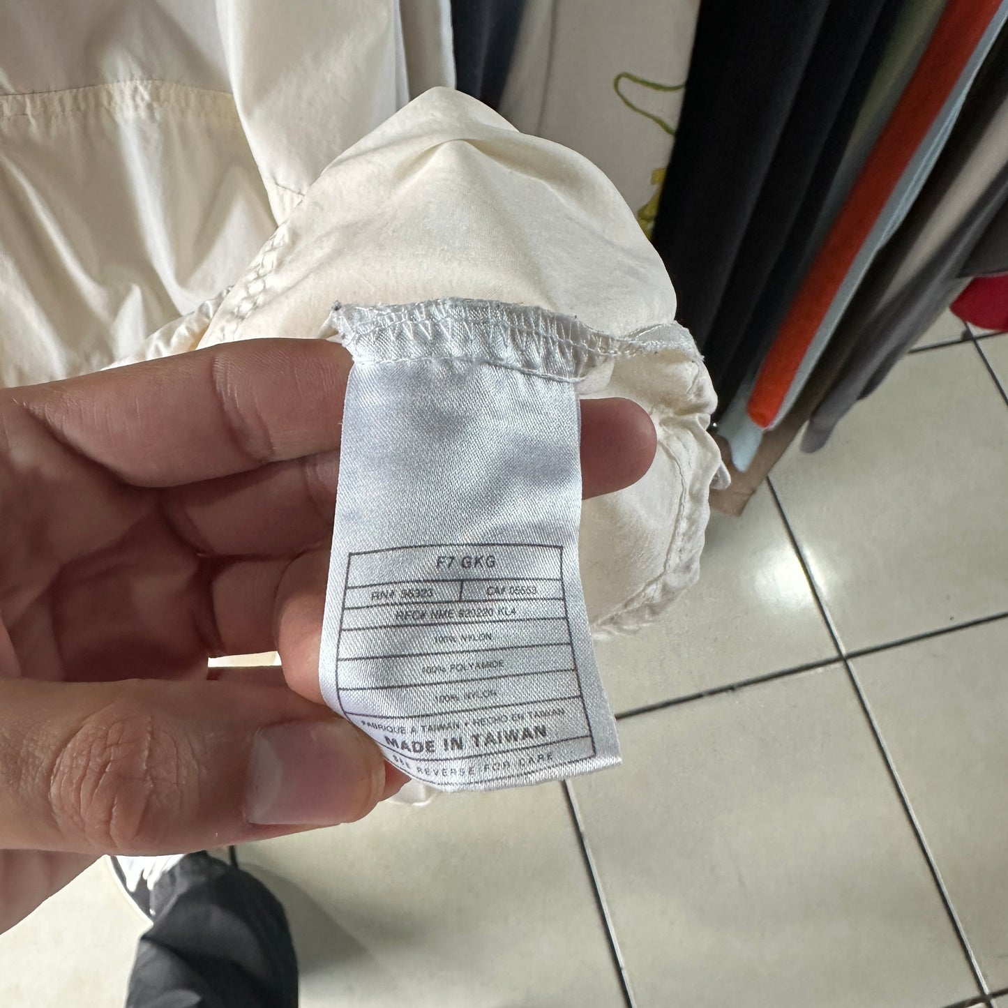 Chamarra Rompevientos 1/4 Zip Nike De Hombre Talla 2XL Color Blanco Crema 90s