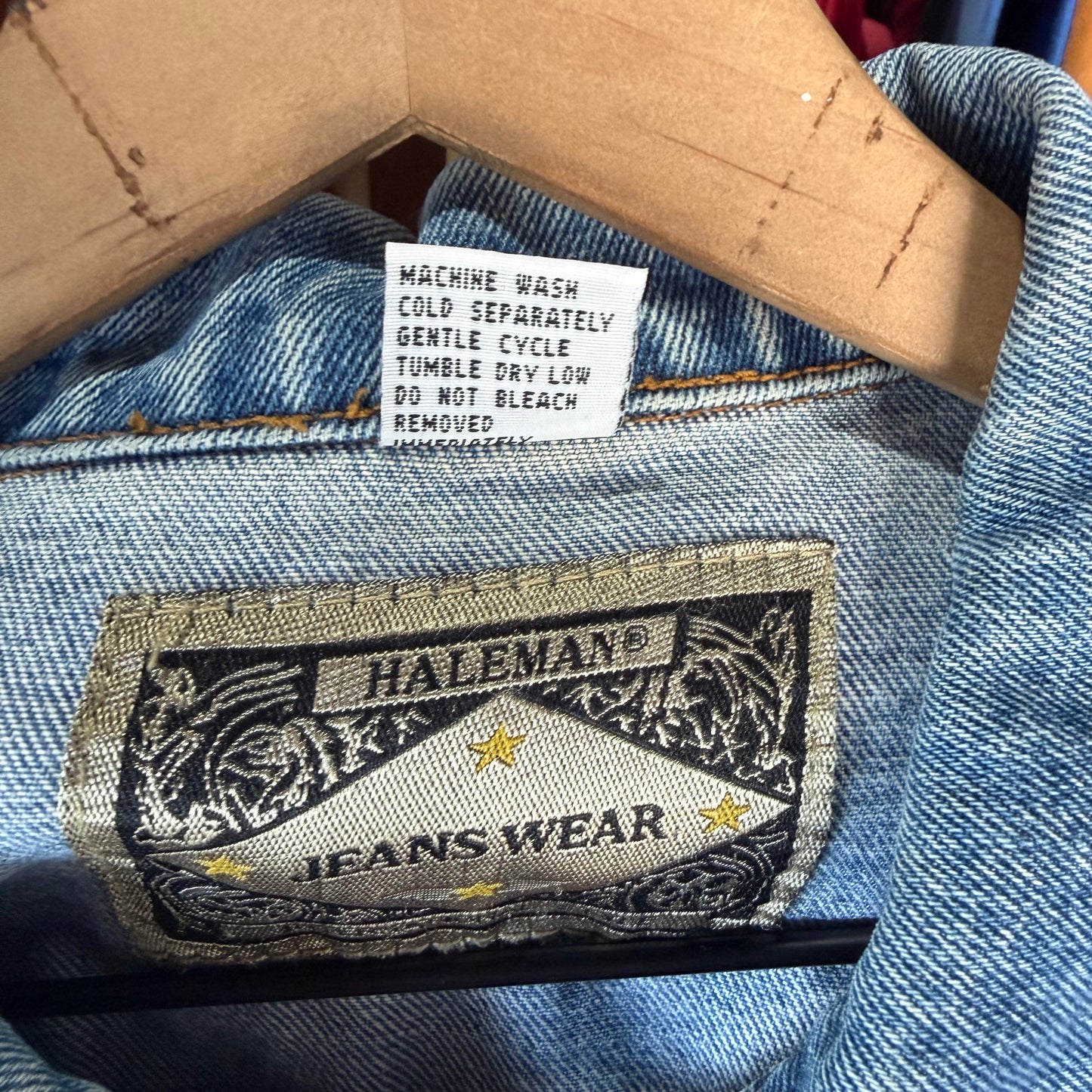 Chamarra Vintage De Mezclilla Haleman 90s