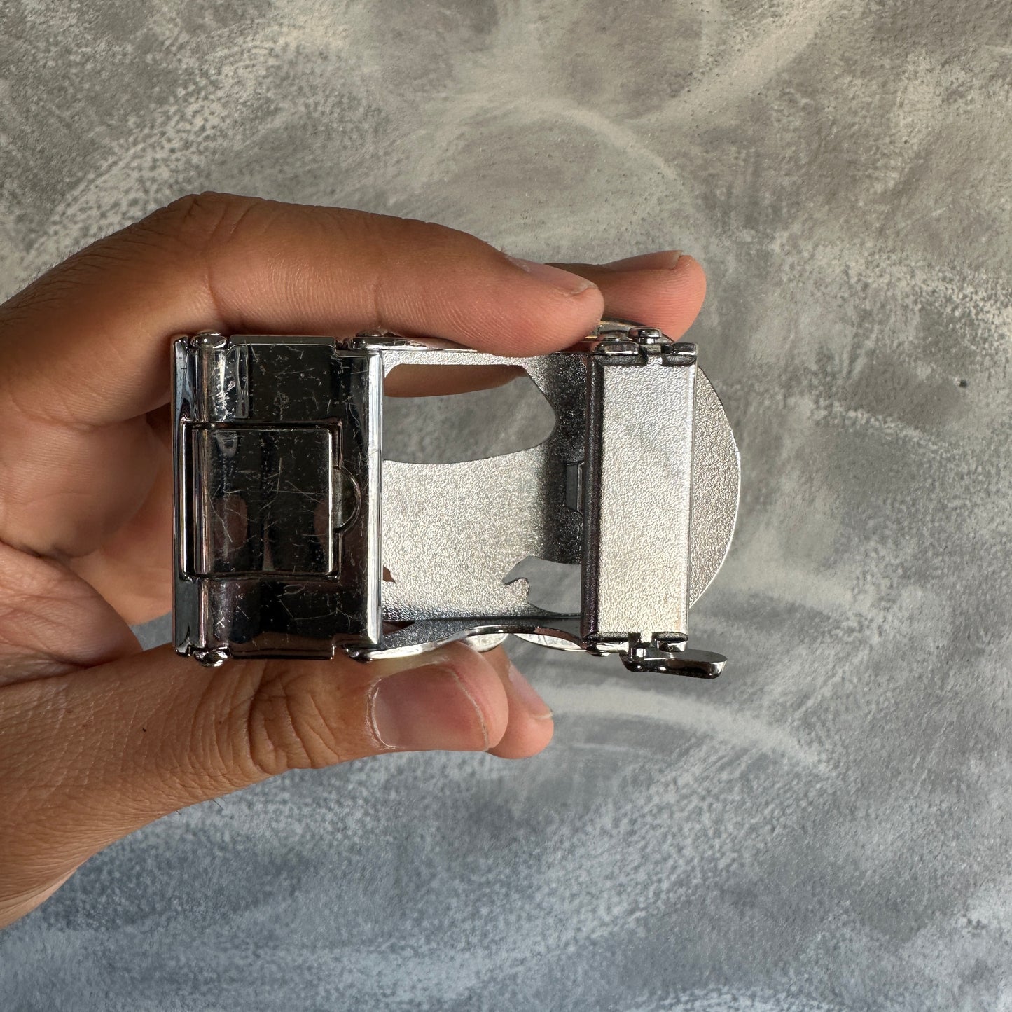 Hebilla de Cinturon De Toro De Hombre Color Plateado