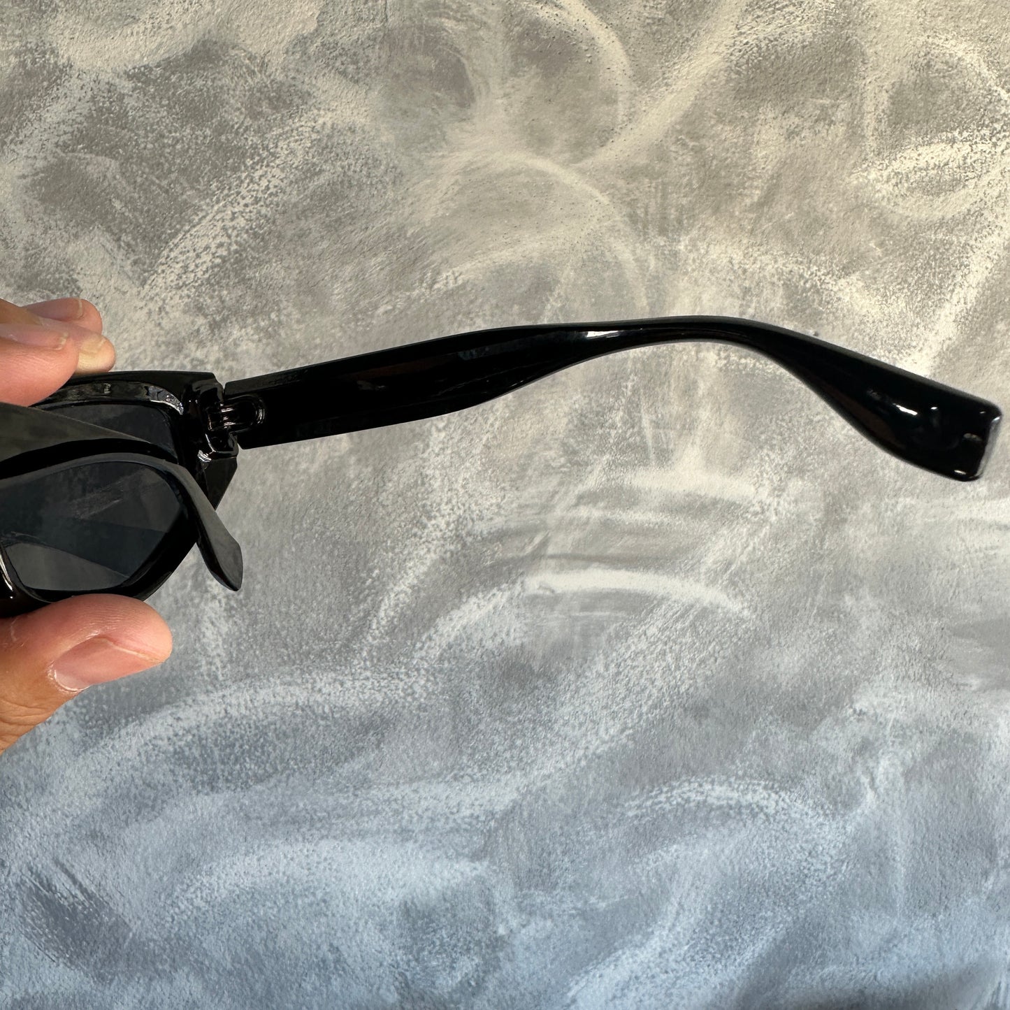 Lentes de Sol Estilo Rectangulo De Moda De Lujo Color Negro