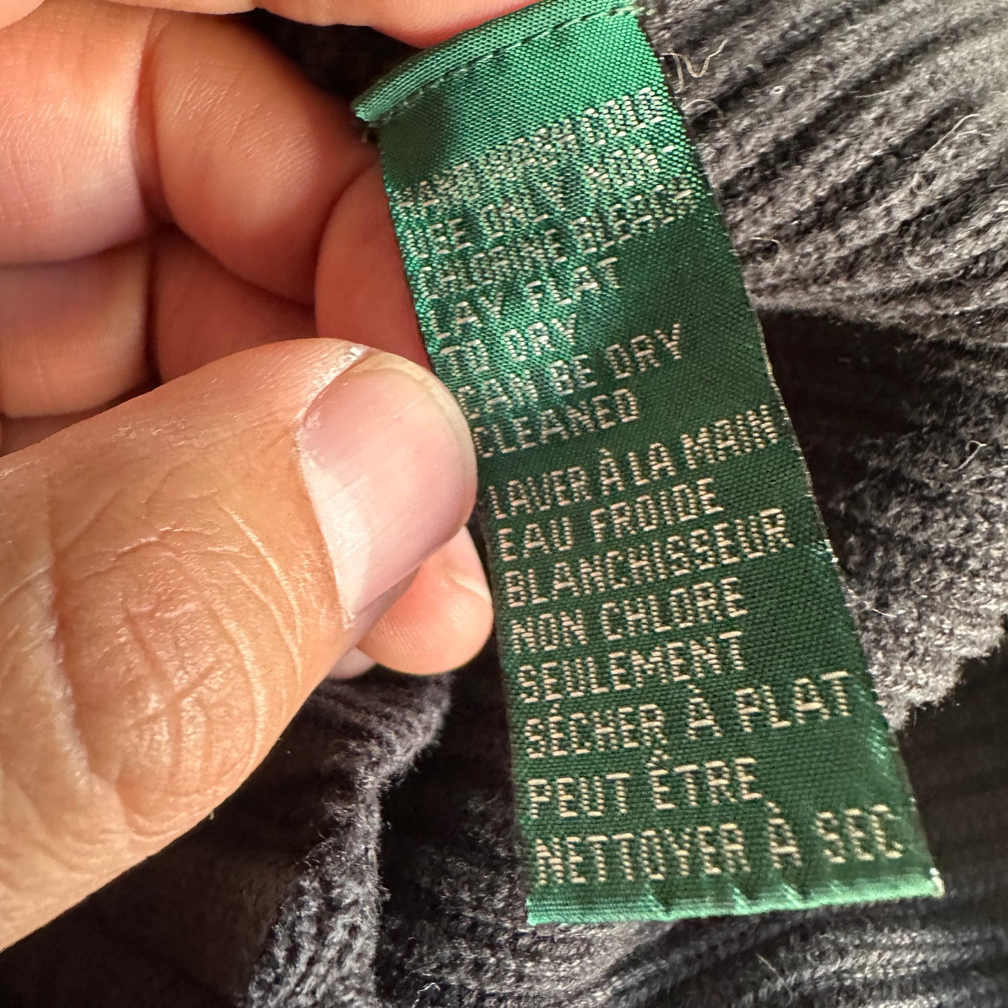 Sueter Tejido Polo Ralph Lauren De Mujer Talla L Color Negro De Ziper Con Gorro