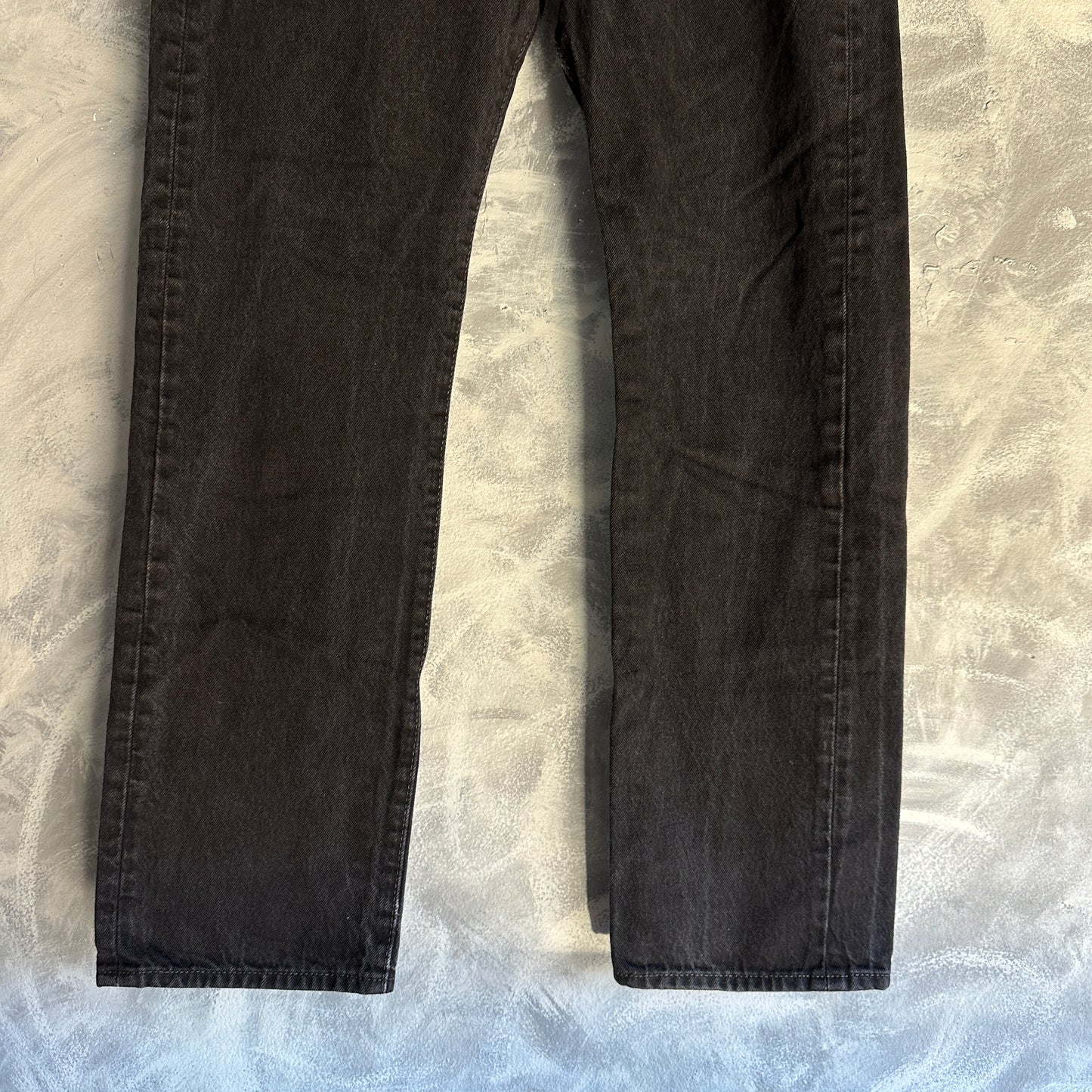 Pantalon Levis De Hombre Talla 34x32 Color Negro 501 Recto