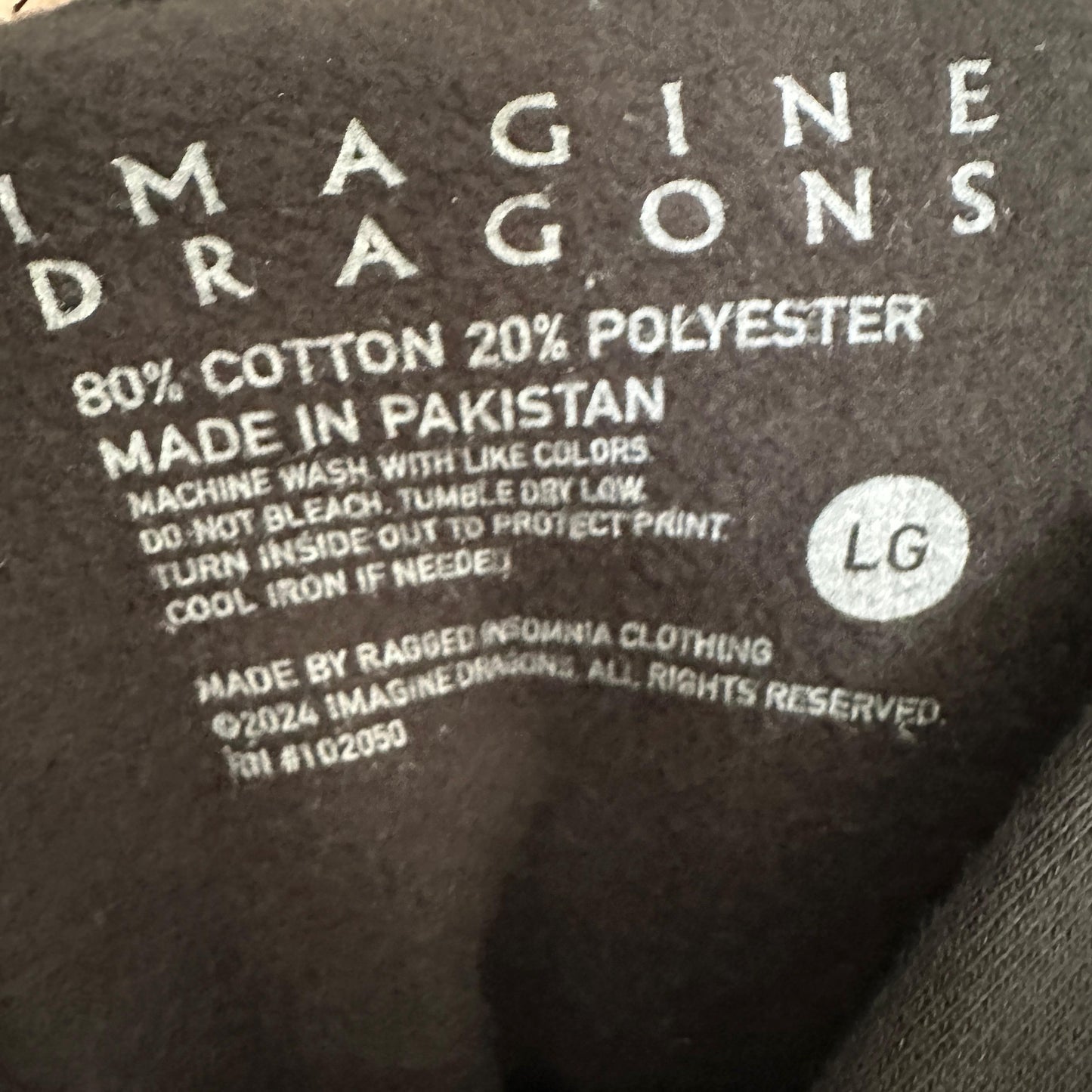 Hoodie O Sueter De Imagine Dragons De Hombre Talla L Color Negro