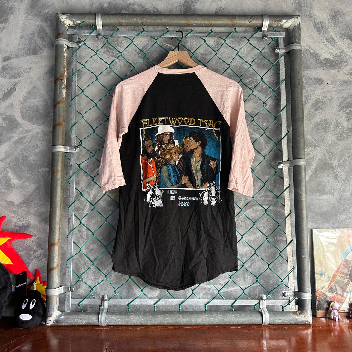 Camisa Vintage de Fleetwood Mac De Hombre Talla L Color Negra Tour 80s Rock Muy Rara