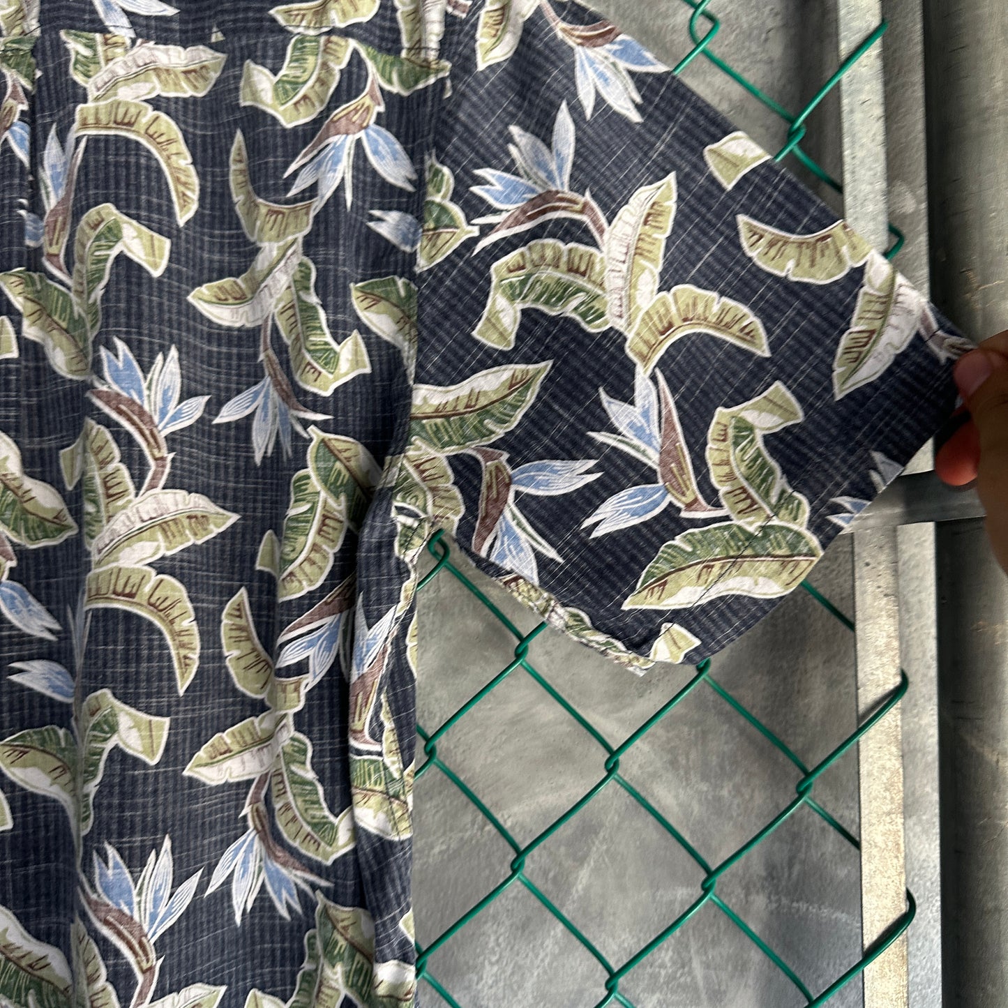 Camisa De Botones Hawaiana Reyn Spooner De Hombre Talla L Color Azul  Floral Ave Del Paraíso