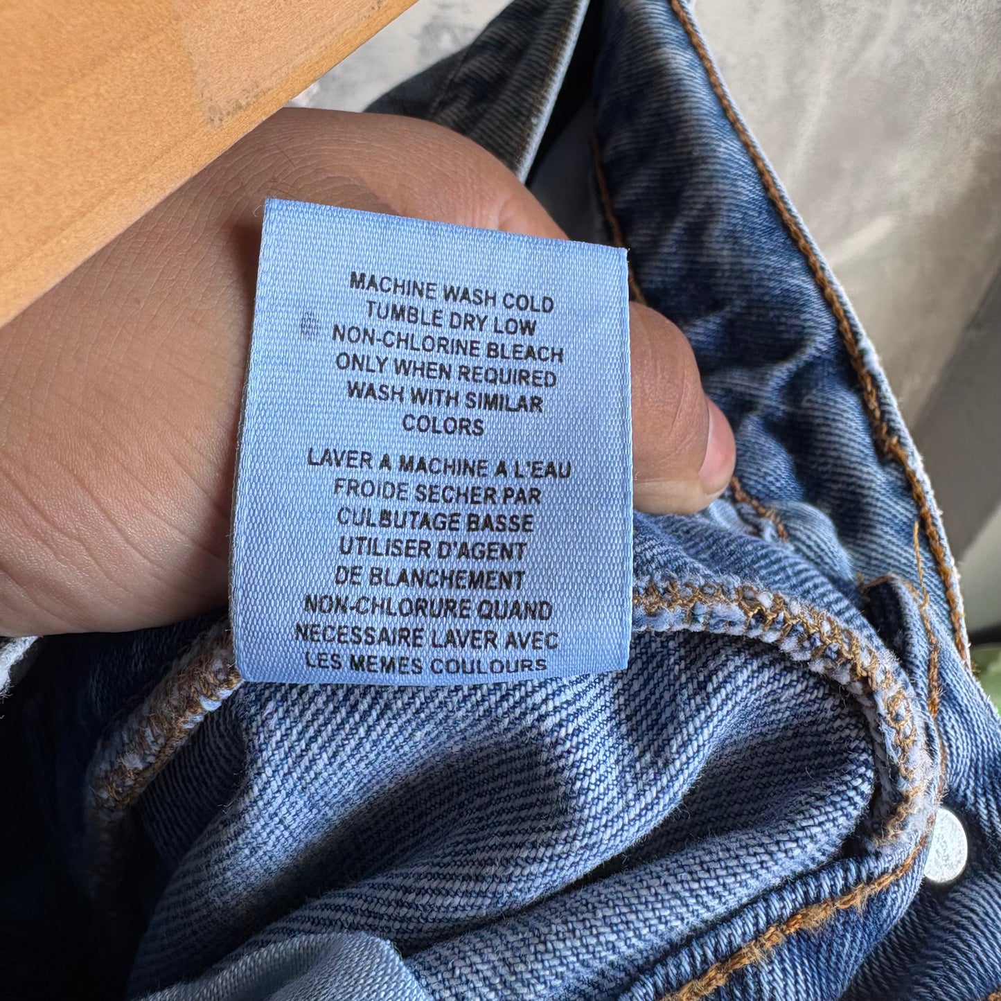 Pantalón Polo Ralph Lauren Para Hombre Talla 34x34 Azul de Mezclilla Corte Regular