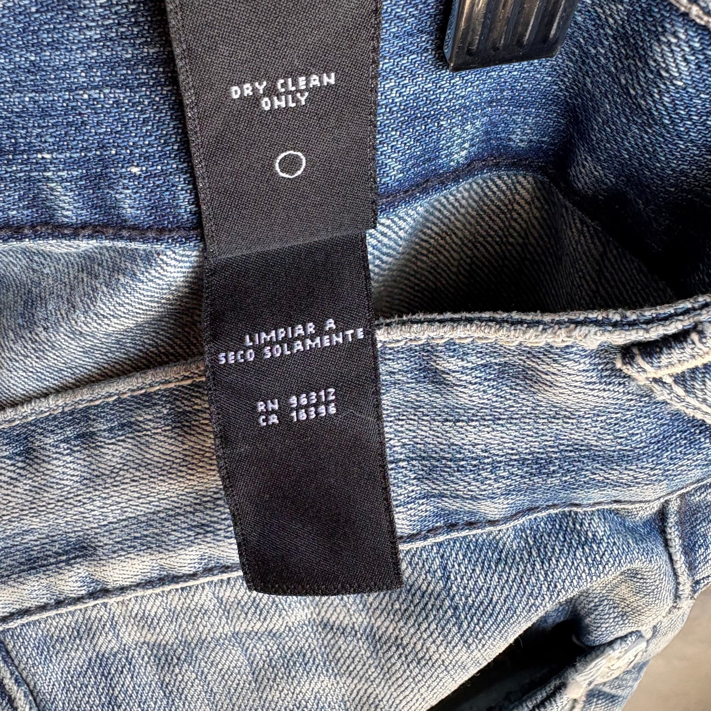 Pantalón RSRV Para Hombre Talla 34x34 De Mezclilla Color Azul Diseño de Telaraña