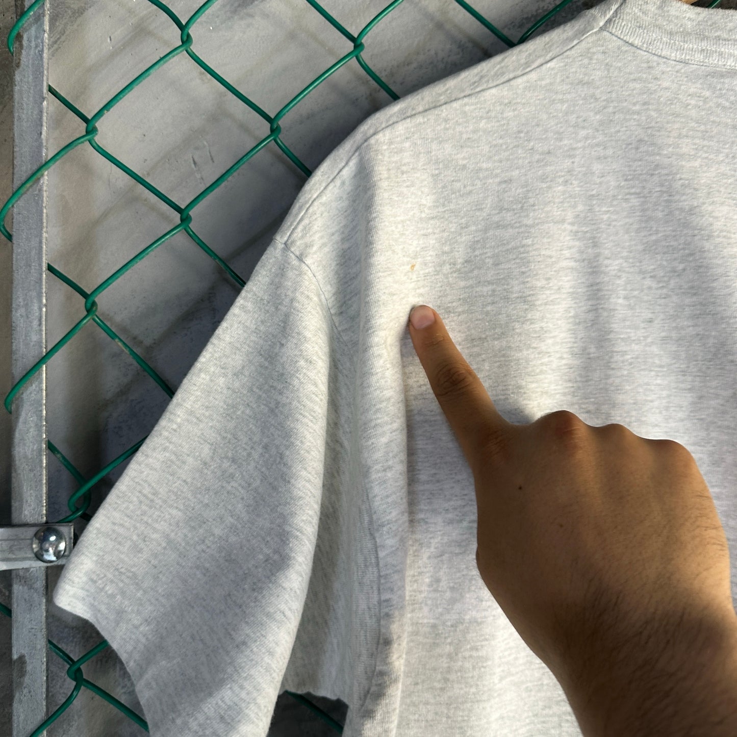 Camisa Vintage Hard Rock In De Hombre Talla XL Color Gris Corte Boxy 90s Manga Corta