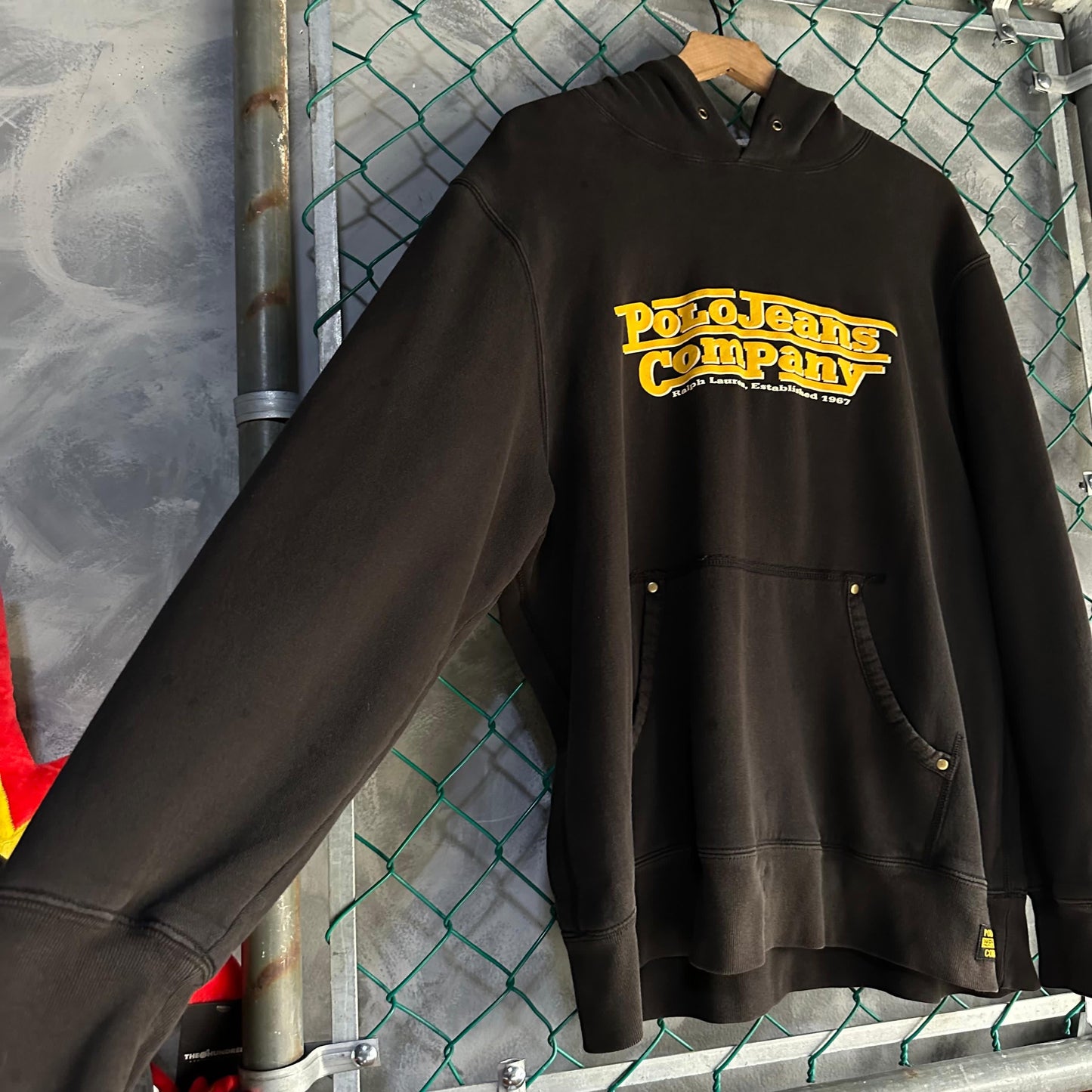 Hoodie Polo Ralph Lauren De Hombre Talla L Color Negro Con Forro Por Dentro Tela Pesada Polo Jeans
