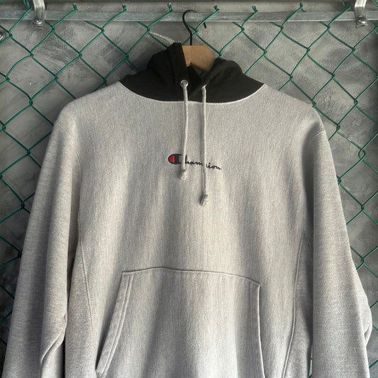 Hoodie Champion De hombre Talla S Color Gris Reverse Weave 90s Vintage
