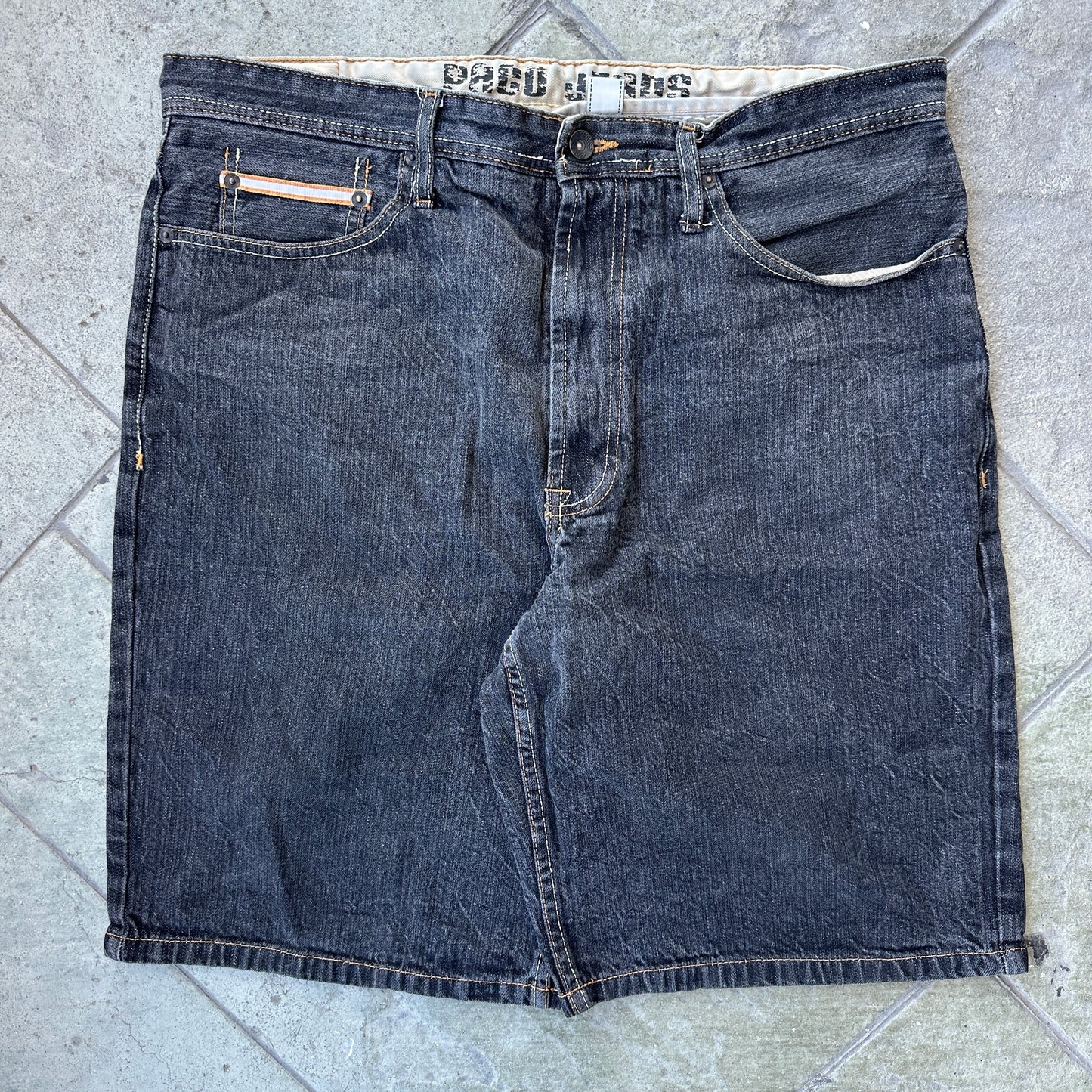 Shorts o Jorts Vintage Paco Jeans De Hombre Talla 36 Color Negro Desvanecido Y2K