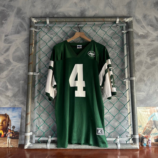 Jersey Vintage New York Jets De Hombre Talla Xl Color Verde Foley #4 NFL Futbol Americano