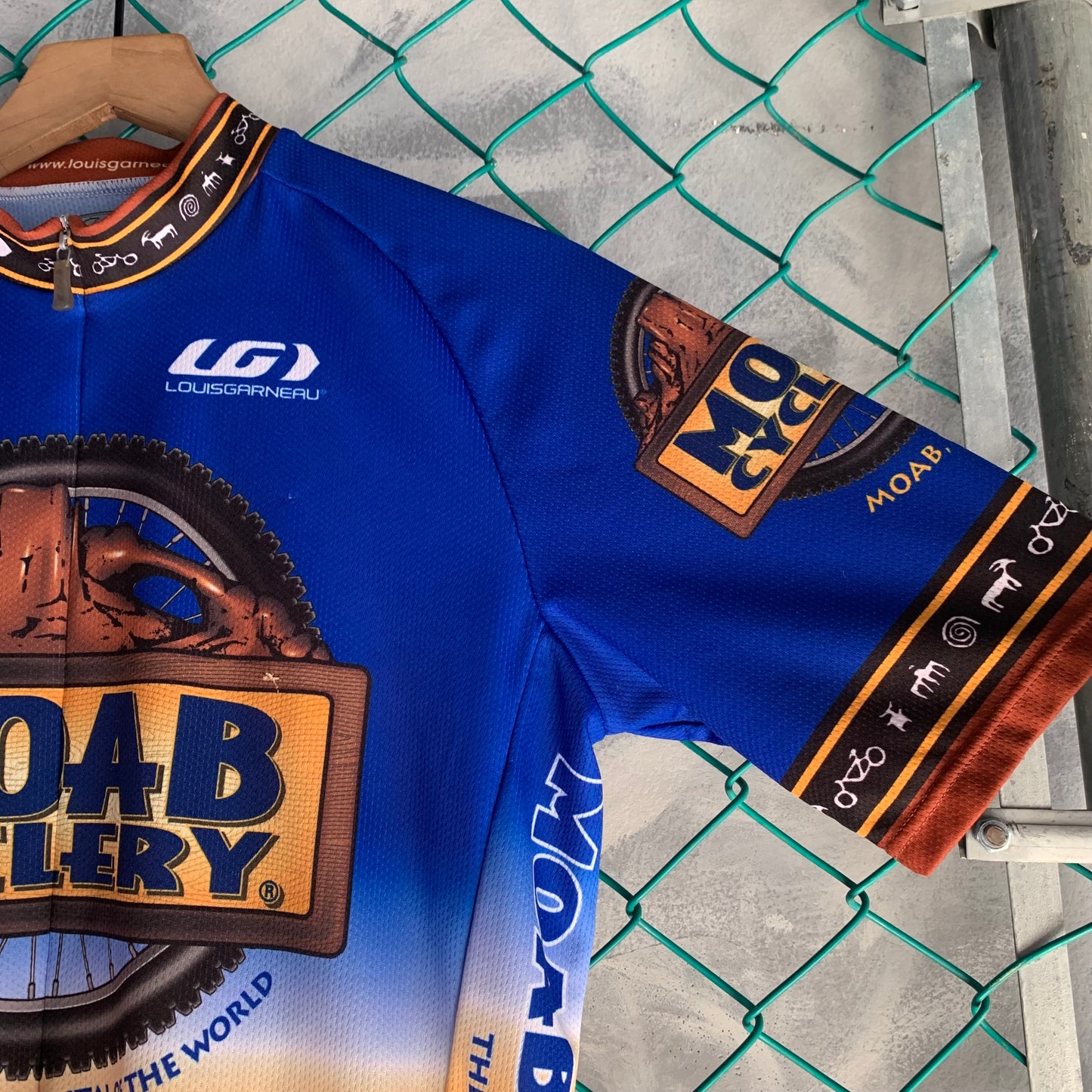 Playera De Ciclismo Para Hombre Talla S Color Azul Moab Cyclery