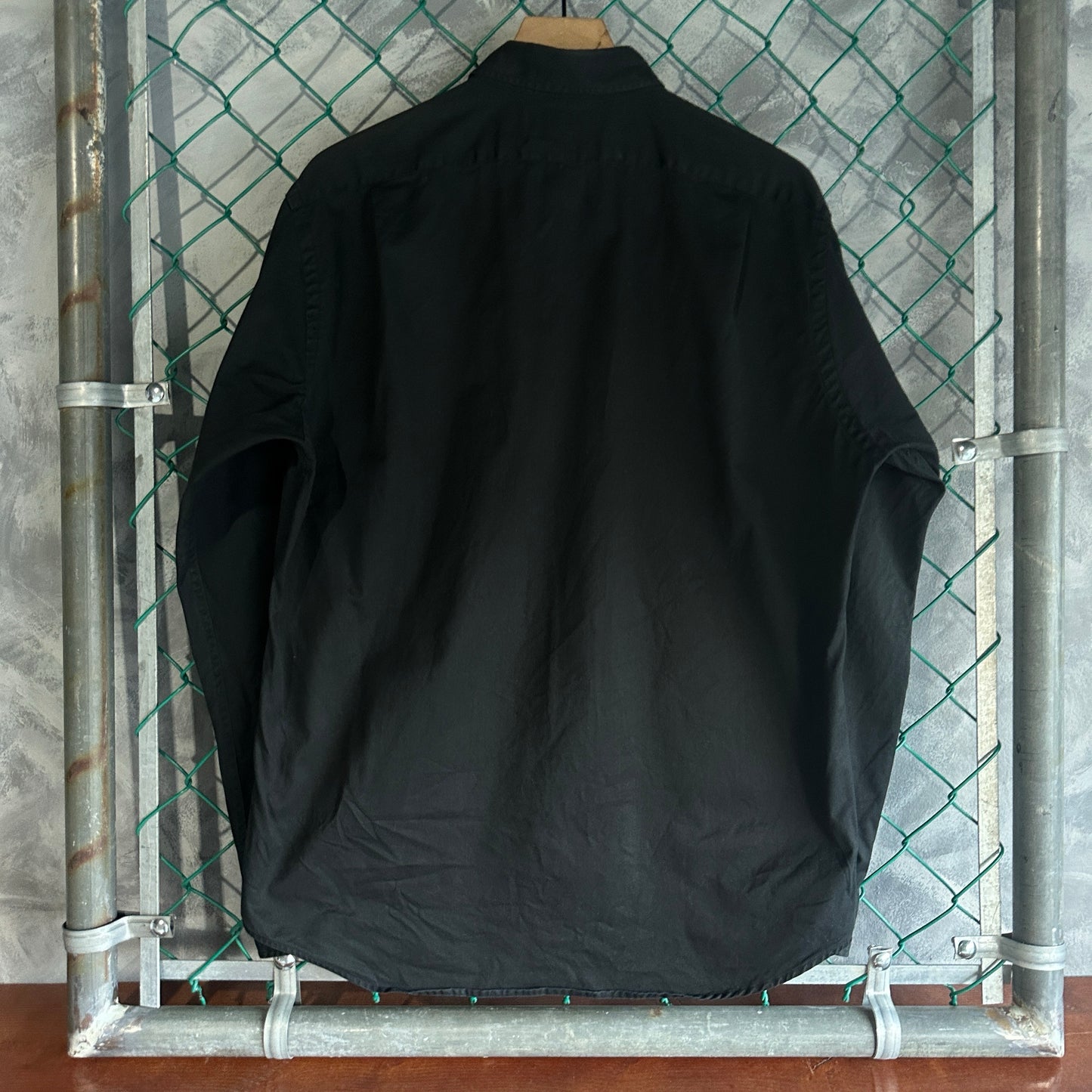 Camisa de Botones Polo Ralph Lauren De Hombre Talla L Color Negro Con Doble Bolsillo Prepy